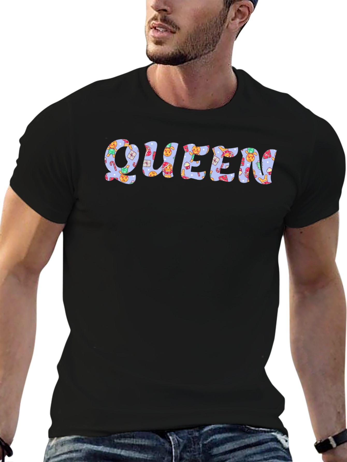 Holiday Queen Graphic Tee - Festive Celebration Shirt