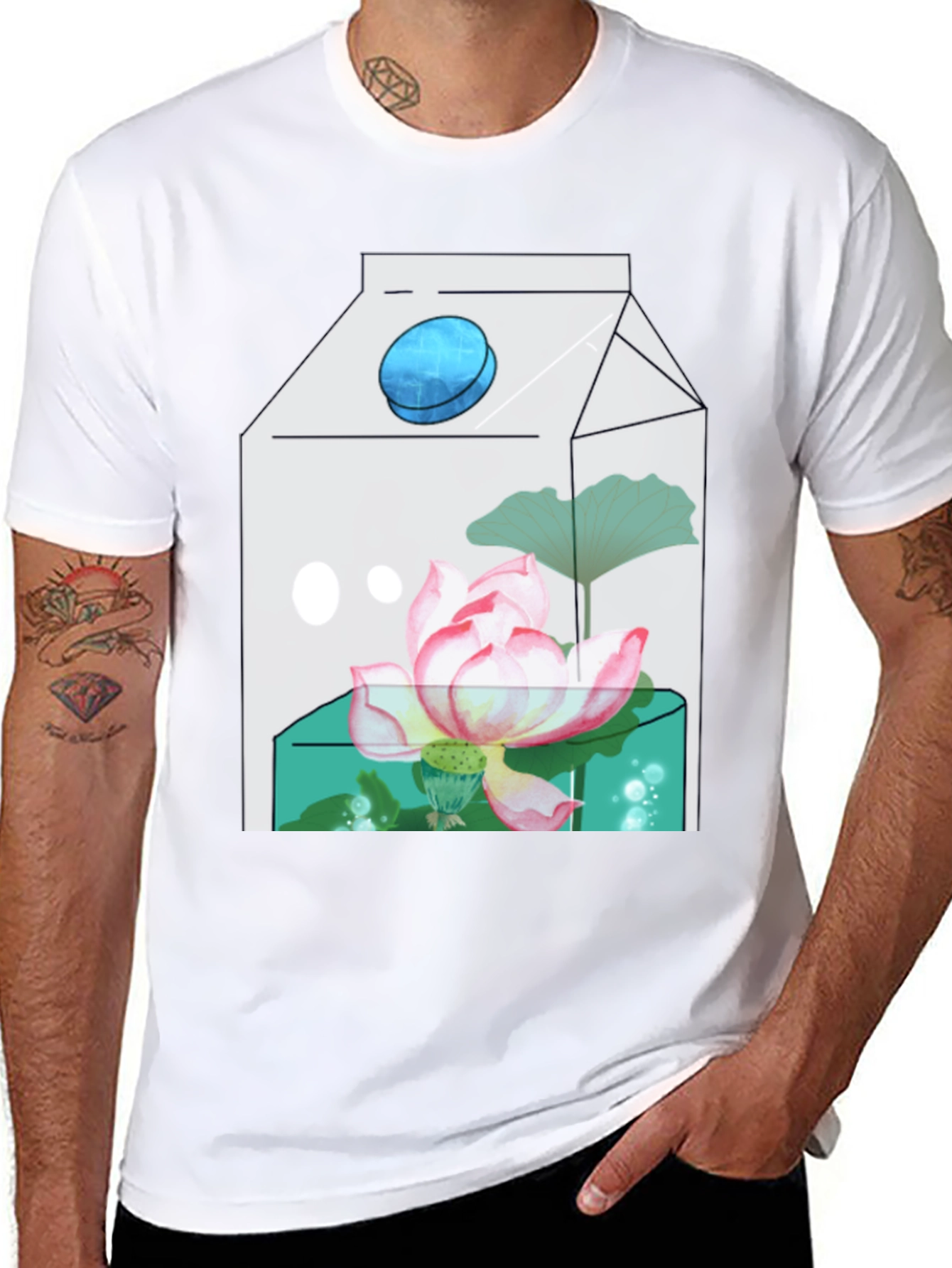 Lotus Milk Carton T-Shirt