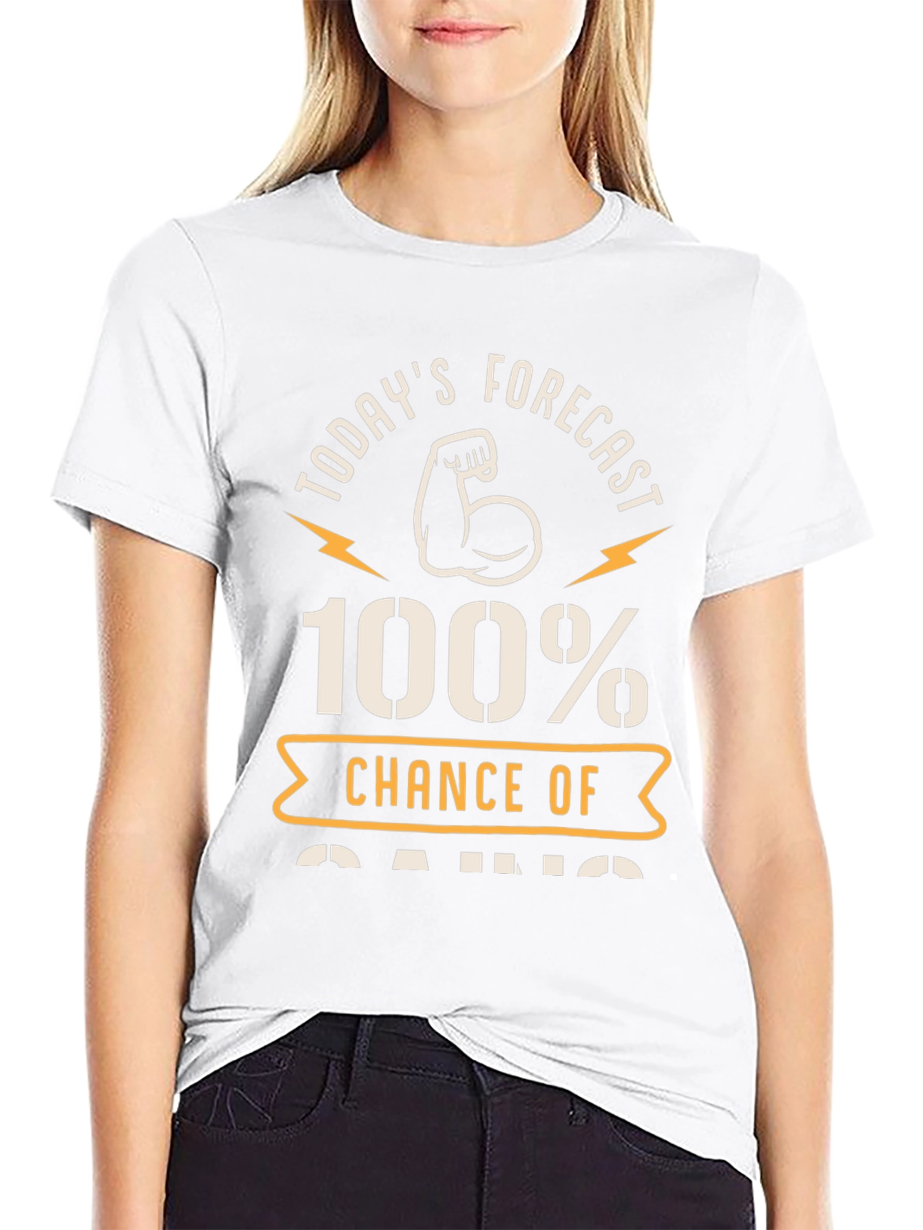 100% Chance of Gains Fitness T-Shirt