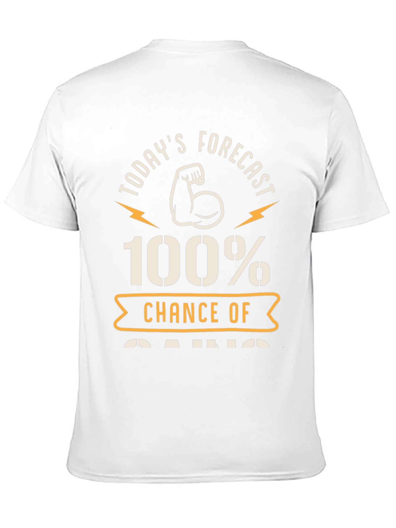100% Chance of Gains Fitness T-Shirt
