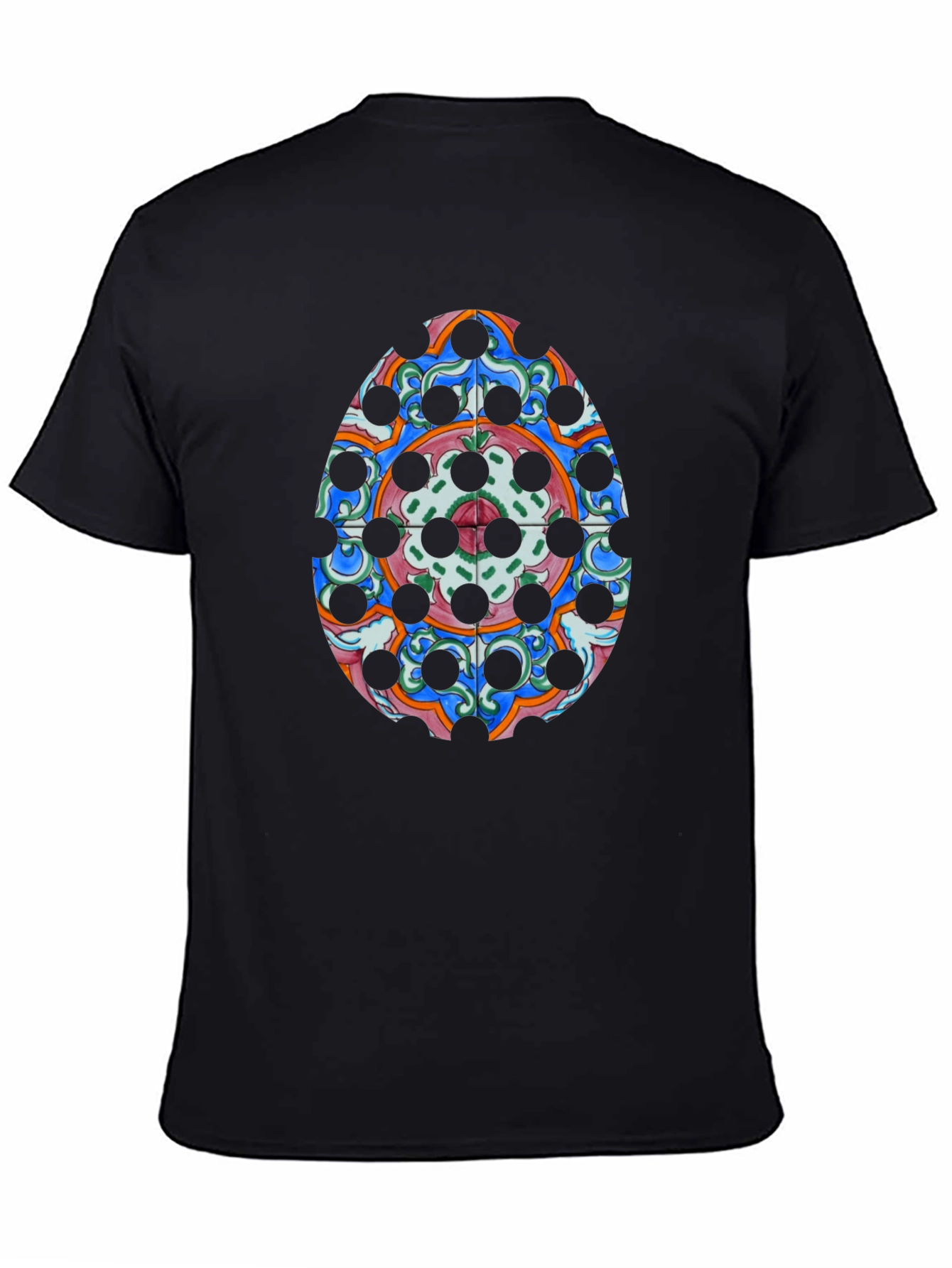 Ornamental Egg Graphic Tee - Black