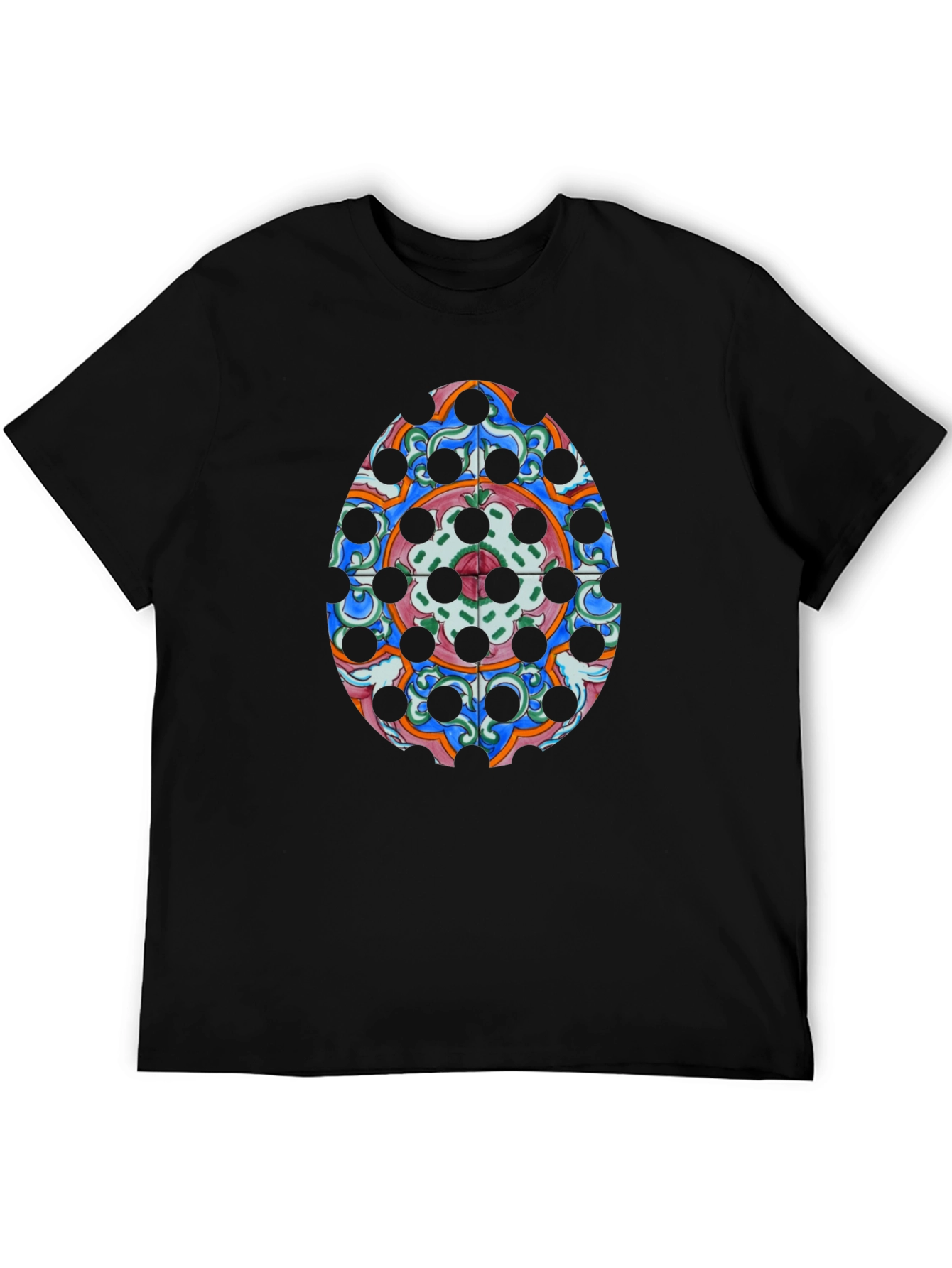 Ornamental Egg Graphic Tee - Black
