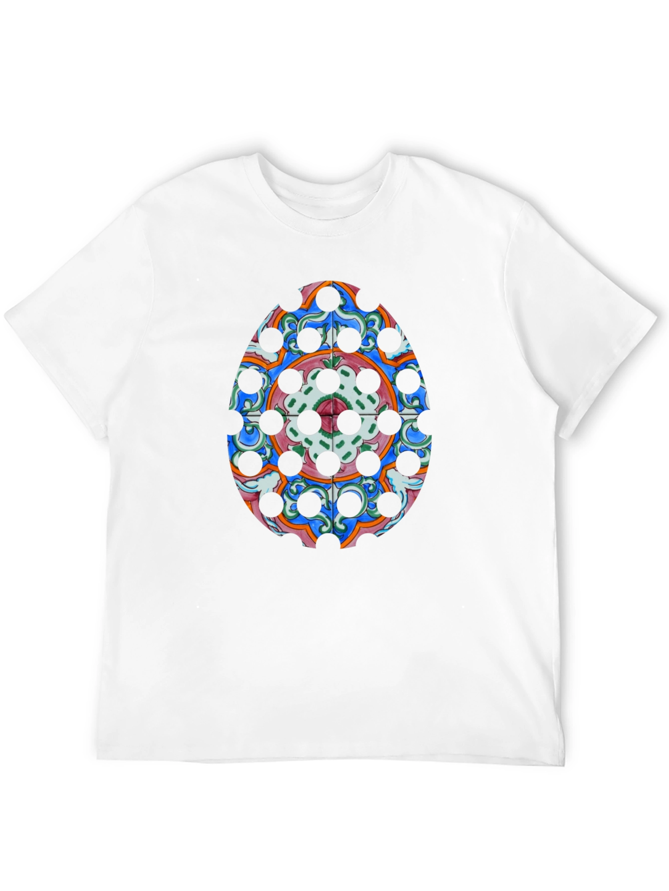 Ornamental Egg Graphic Tee - Black