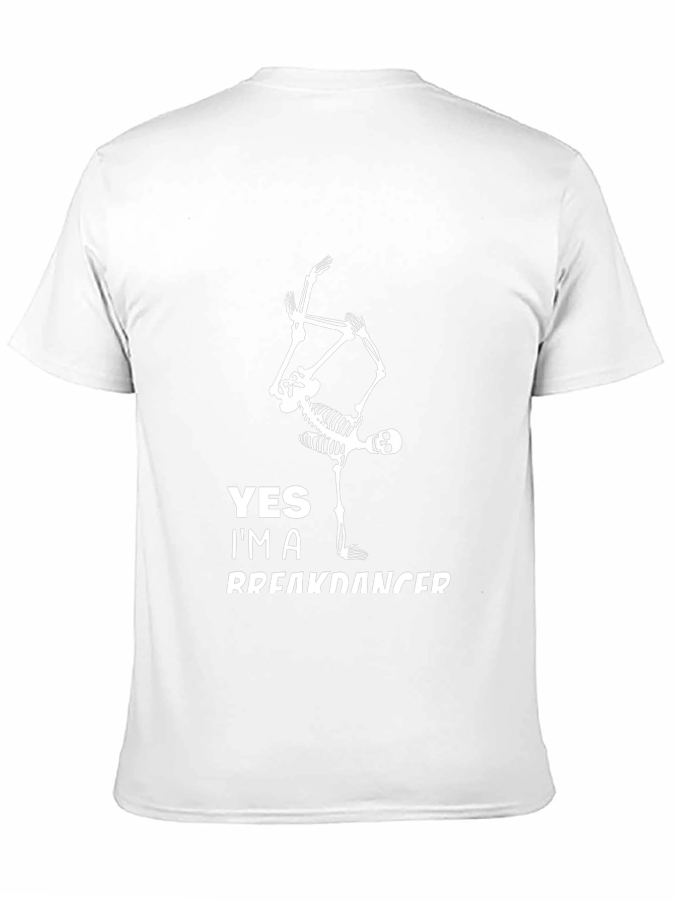 Skeleton Breakdancer Graphic Tee - Cool Black T-Shirt