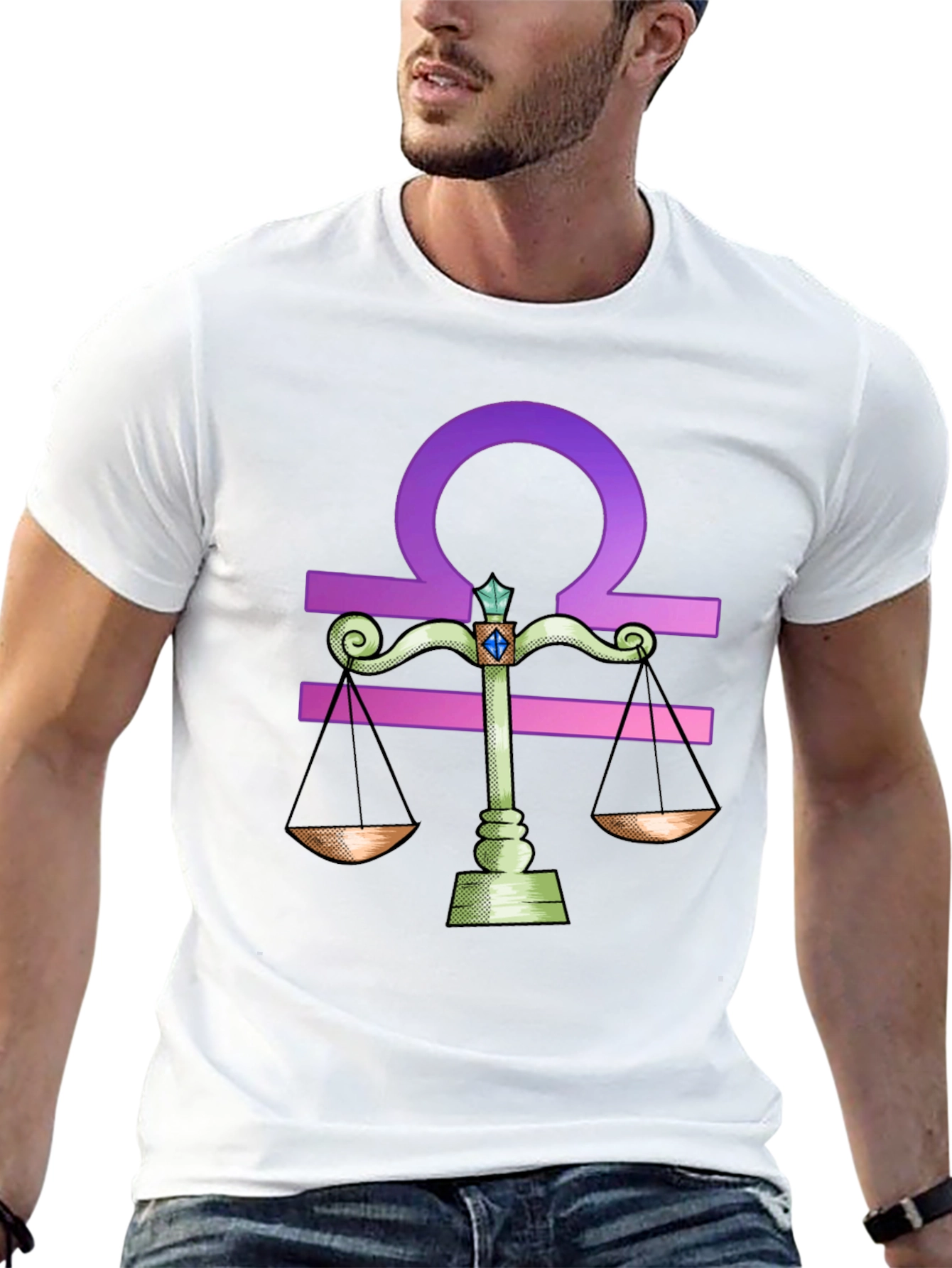 Libra Zodiac Graphic Tee - Stylish Horoscope Shirt