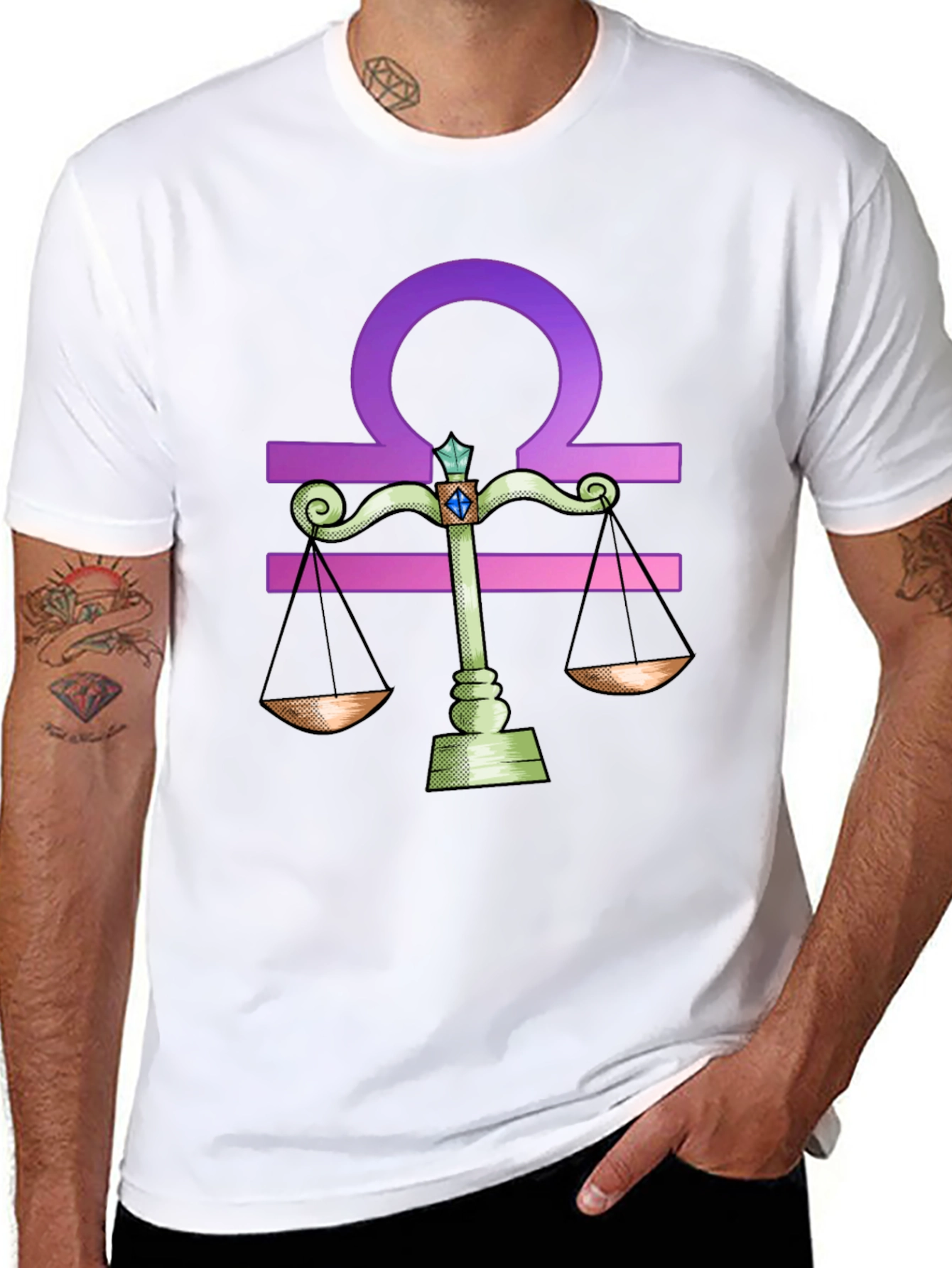 Libra Zodiac Graphic Tee - Stylish Horoscope Shirt