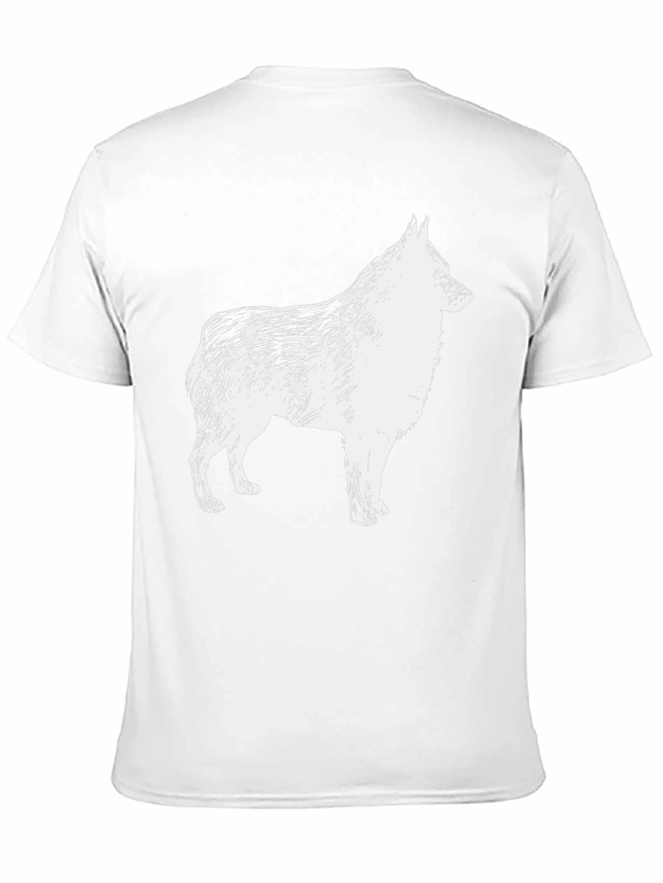 Dog Graphic Print Black T-Shirt