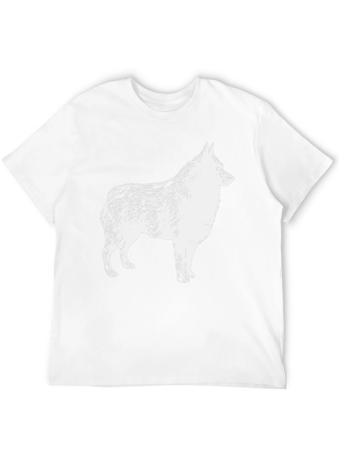 Dog Graphic Print Black T-Shirt