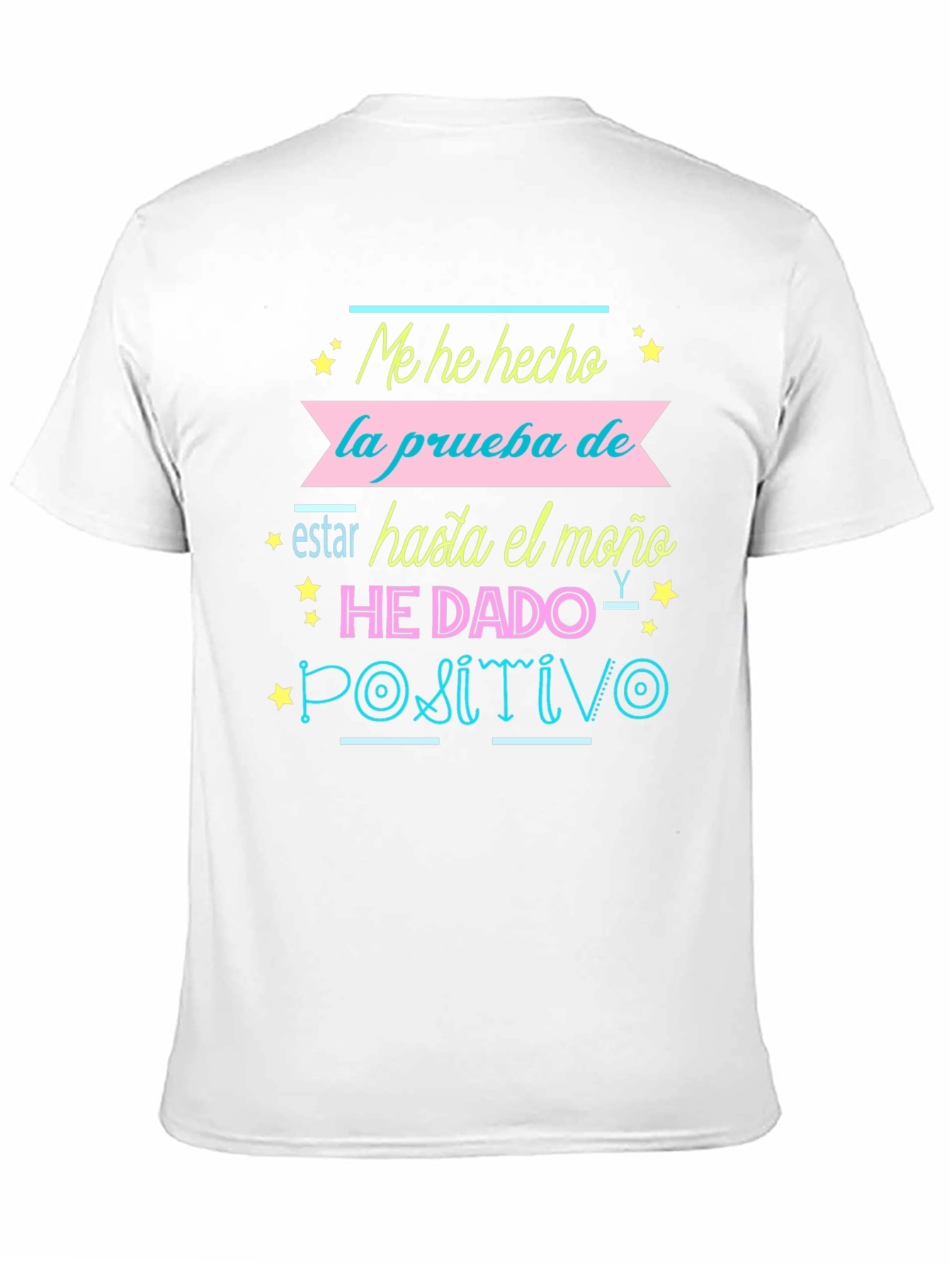 Humorous Positivo Graphic Tee - Black