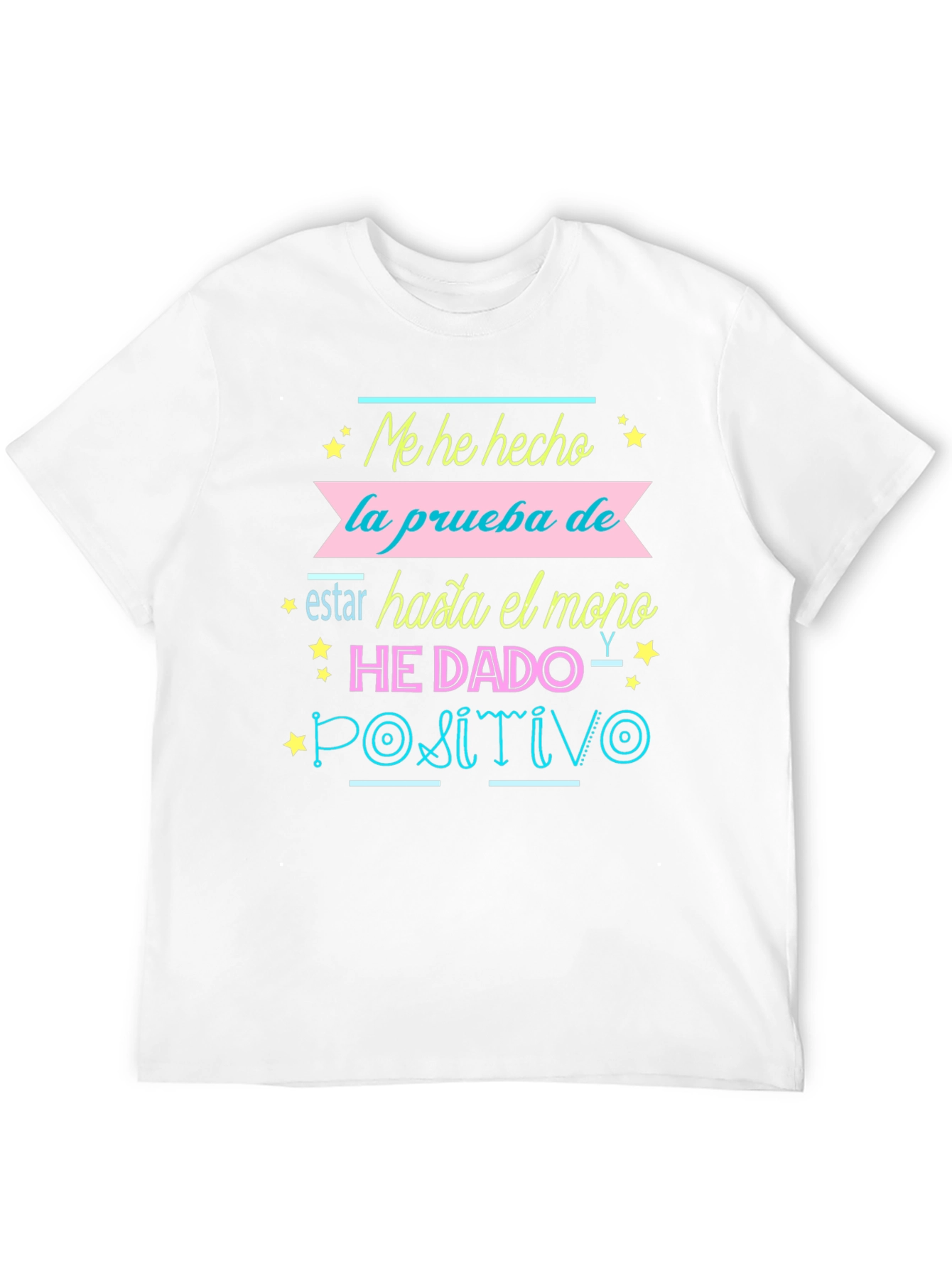 Humorous Positivo Graphic Tee - Black