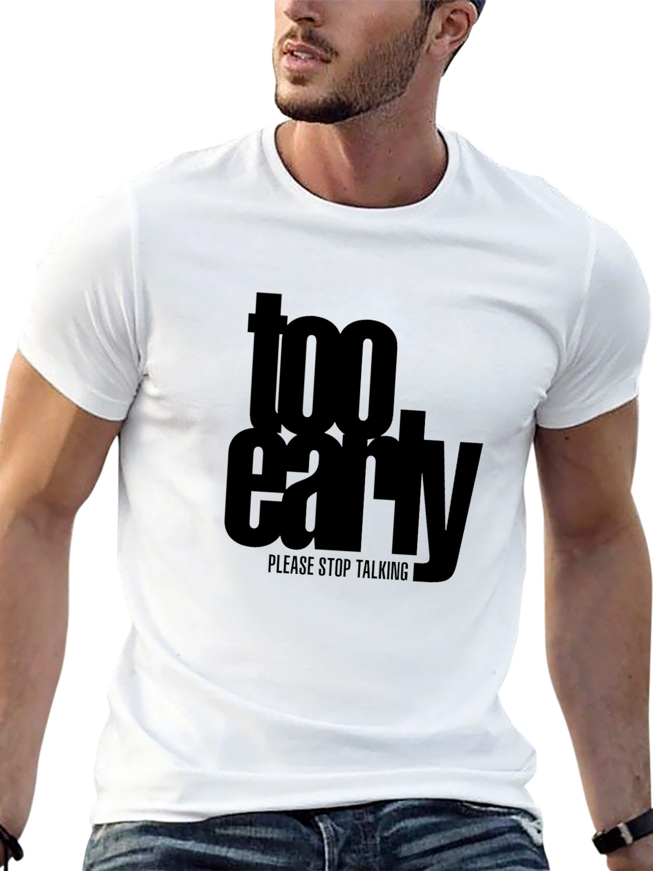Too Early Graphic Tee - Mens Black T-Shirt