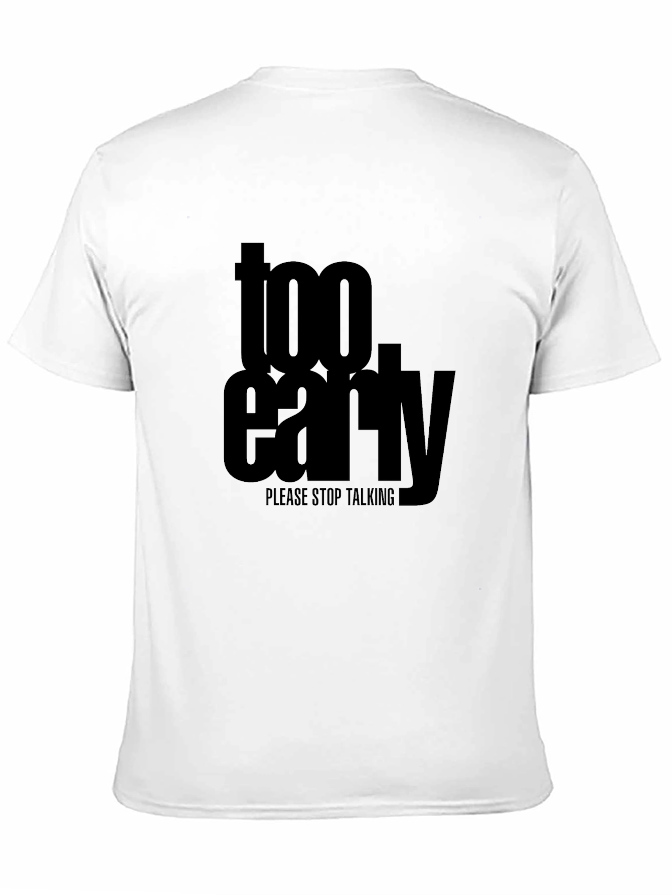 Too Early Graphic Tee - Mens Black T-Shirt