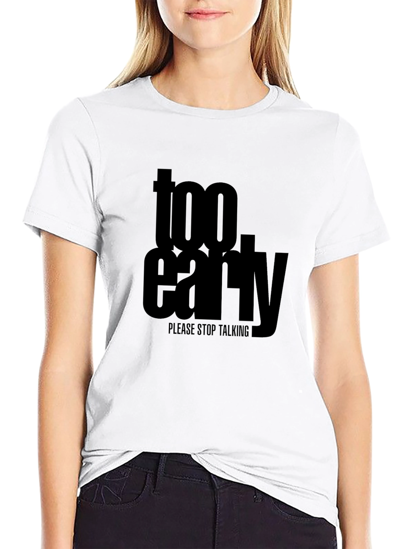 Too Early Graphic Tee - Mens Black T-Shirt