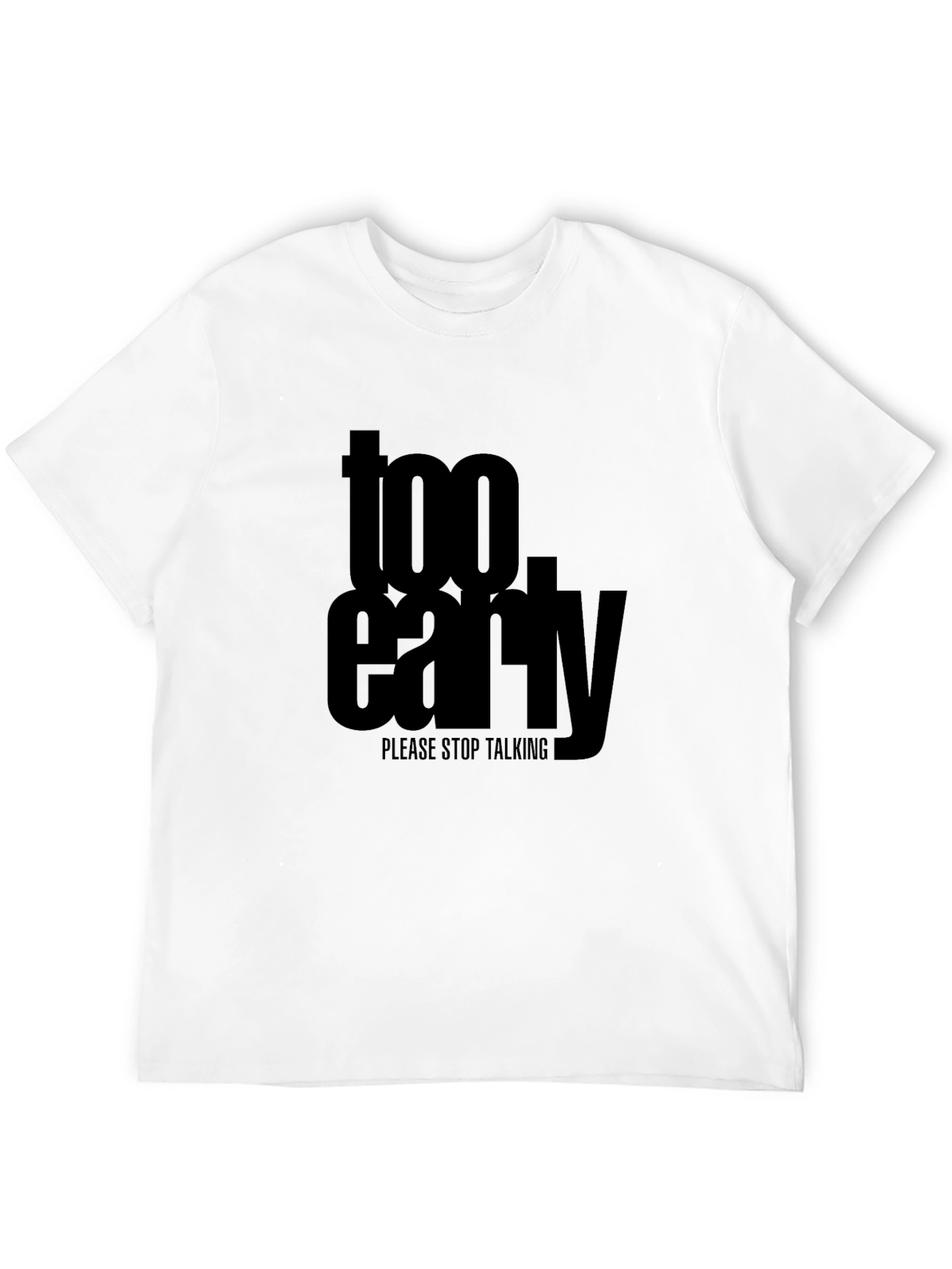 Too Early Graphic Tee - Mens Black T-Shirt