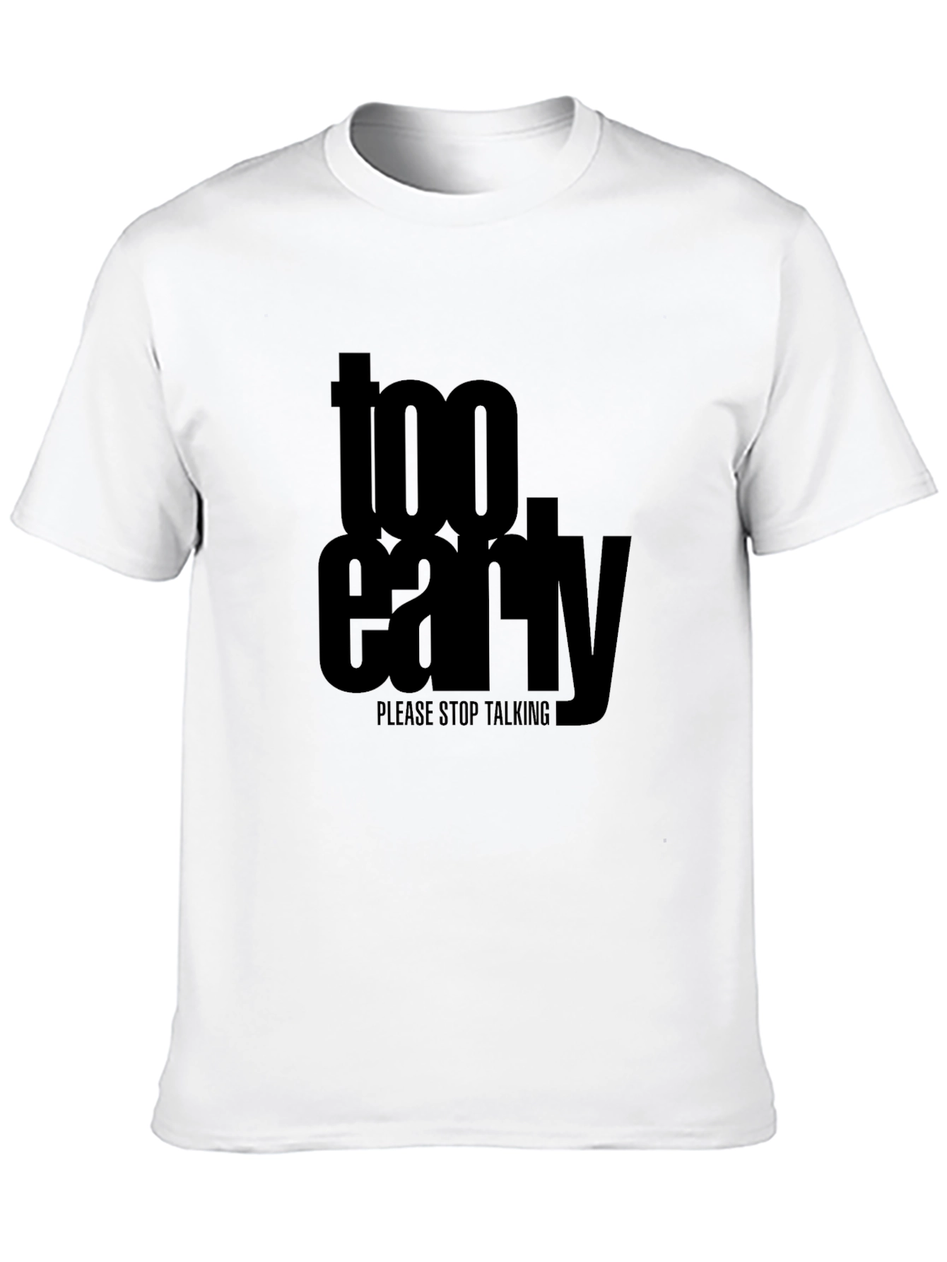 Too Early Graphic Tee - Mens Black T-Shirt