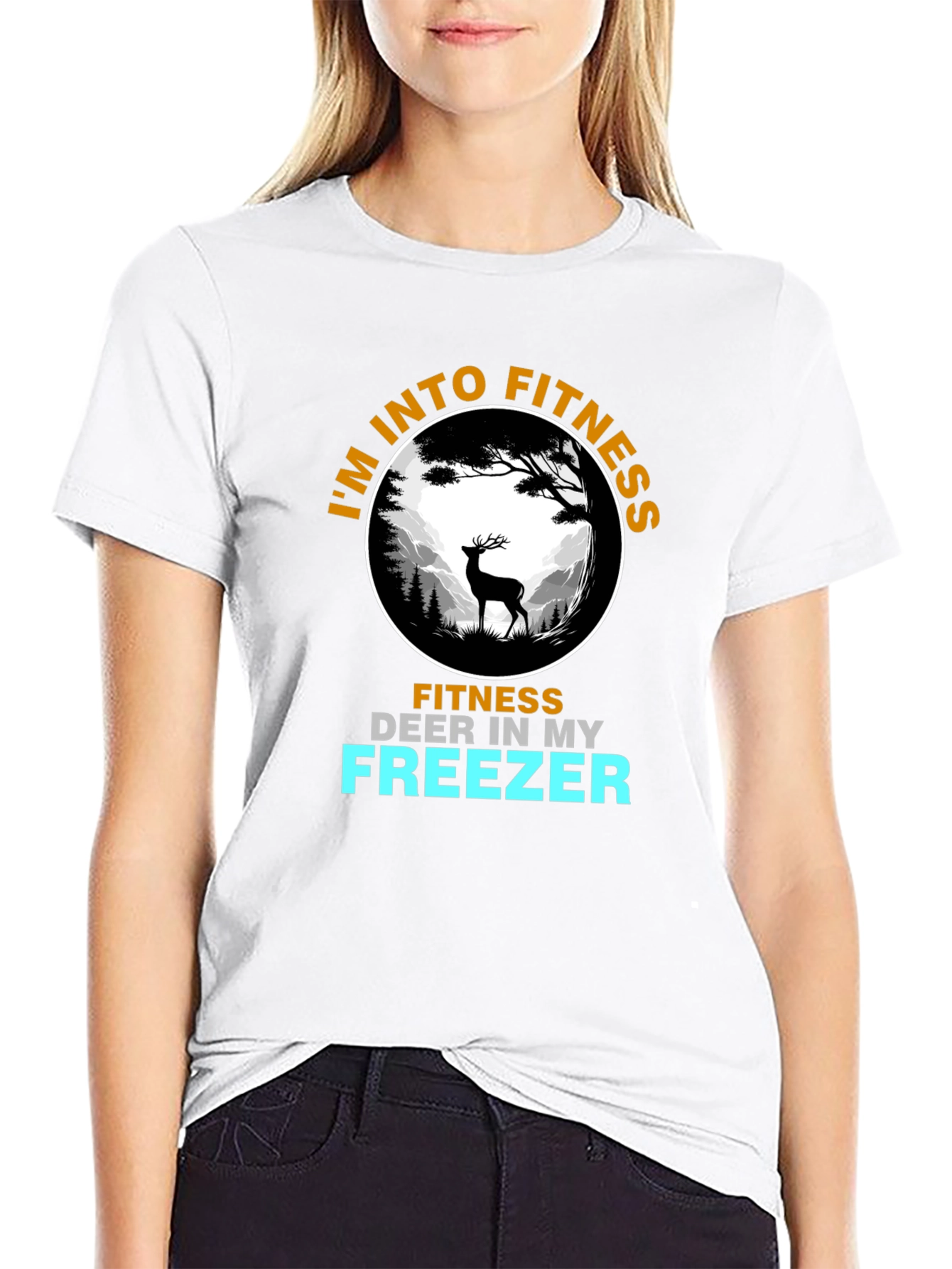 Fitness Deer T-Shirt - Funny Hunting Tee