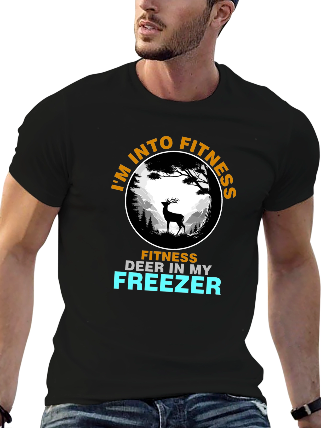 Fitness Deer T-Shirt - Funny Hunting Tee