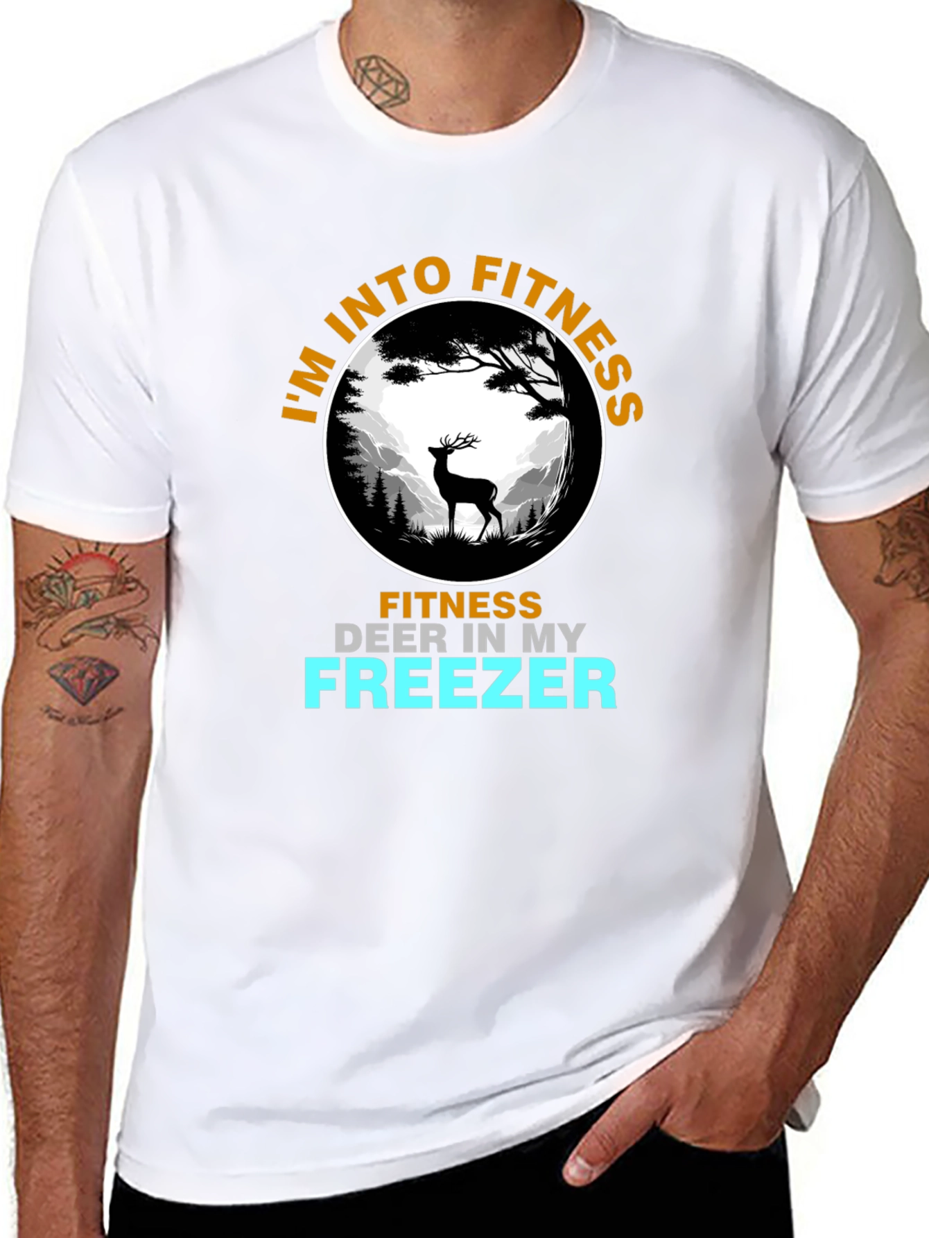 Fitness Deer T-Shirt - Funny Hunting Tee
