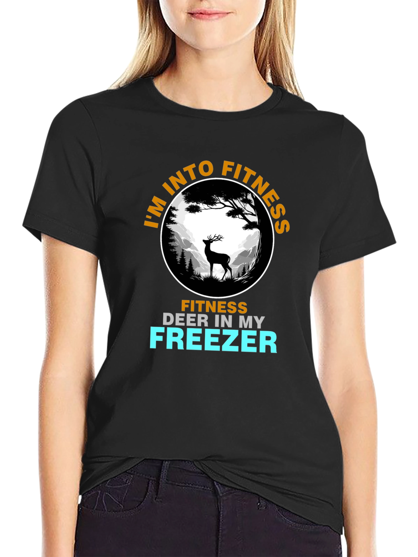 Fitness Deer T-Shirt - Funny Hunting Tee