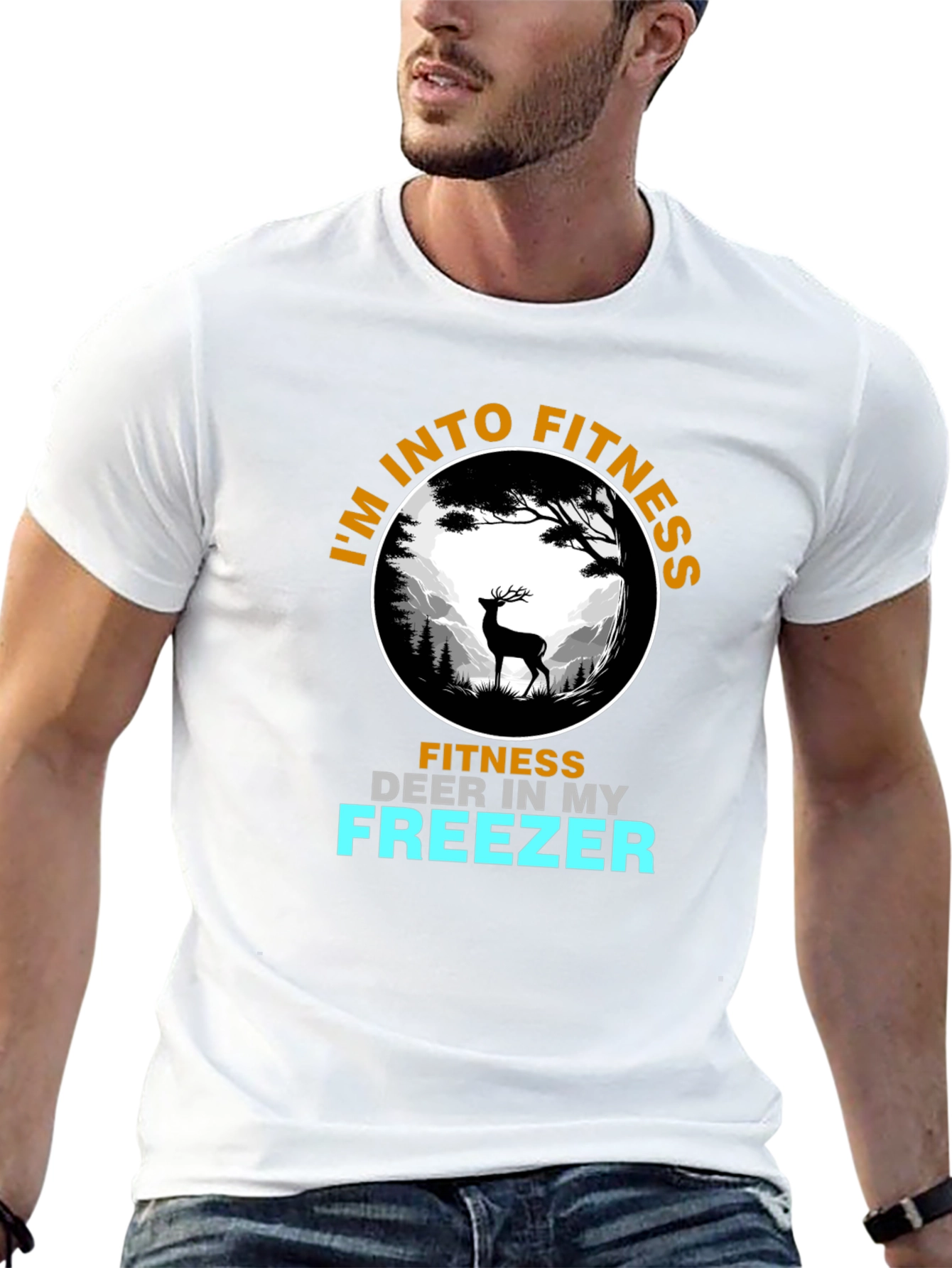 Fitness Deer T-Shirt - Funny Hunting Tee