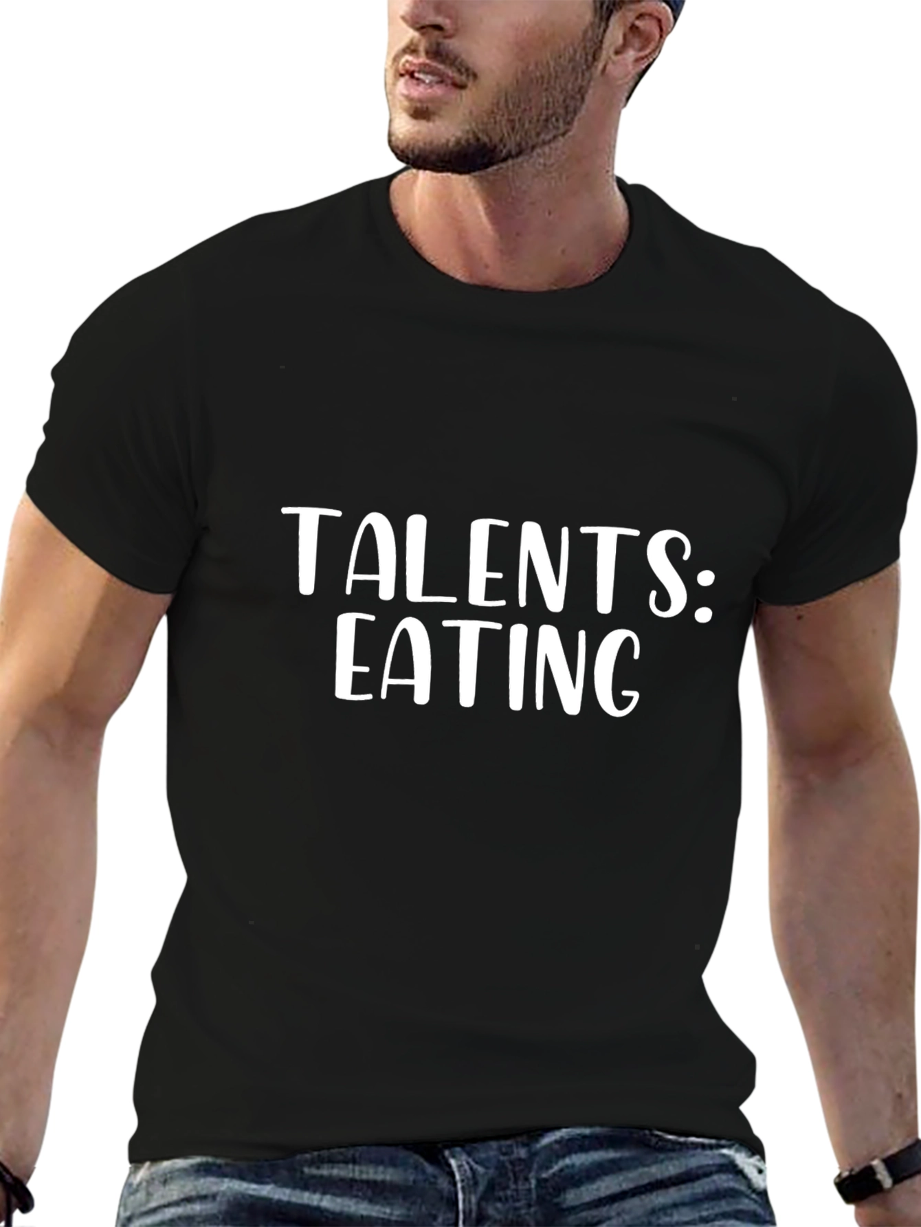 Talents: Eating Black Graphic Tee