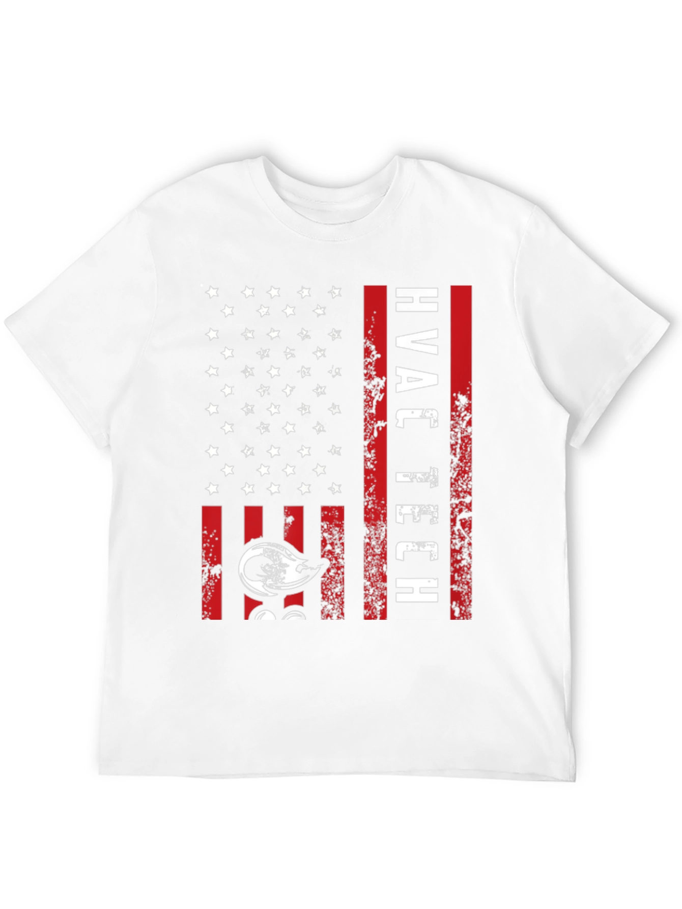 HVAC Tech American Flag Graphic T-Shirt