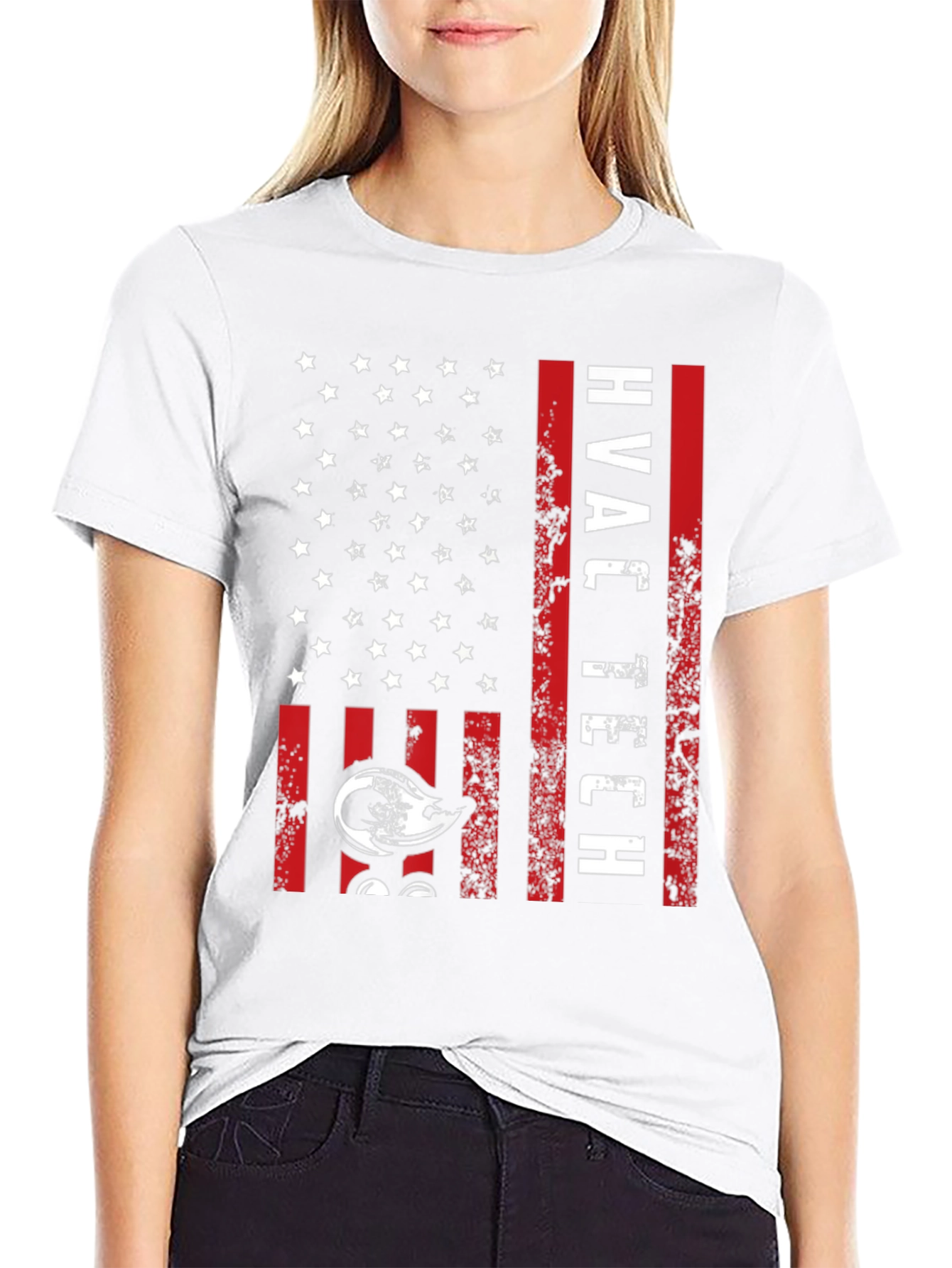 HVAC Tech American Flag Graphic T-Shirt