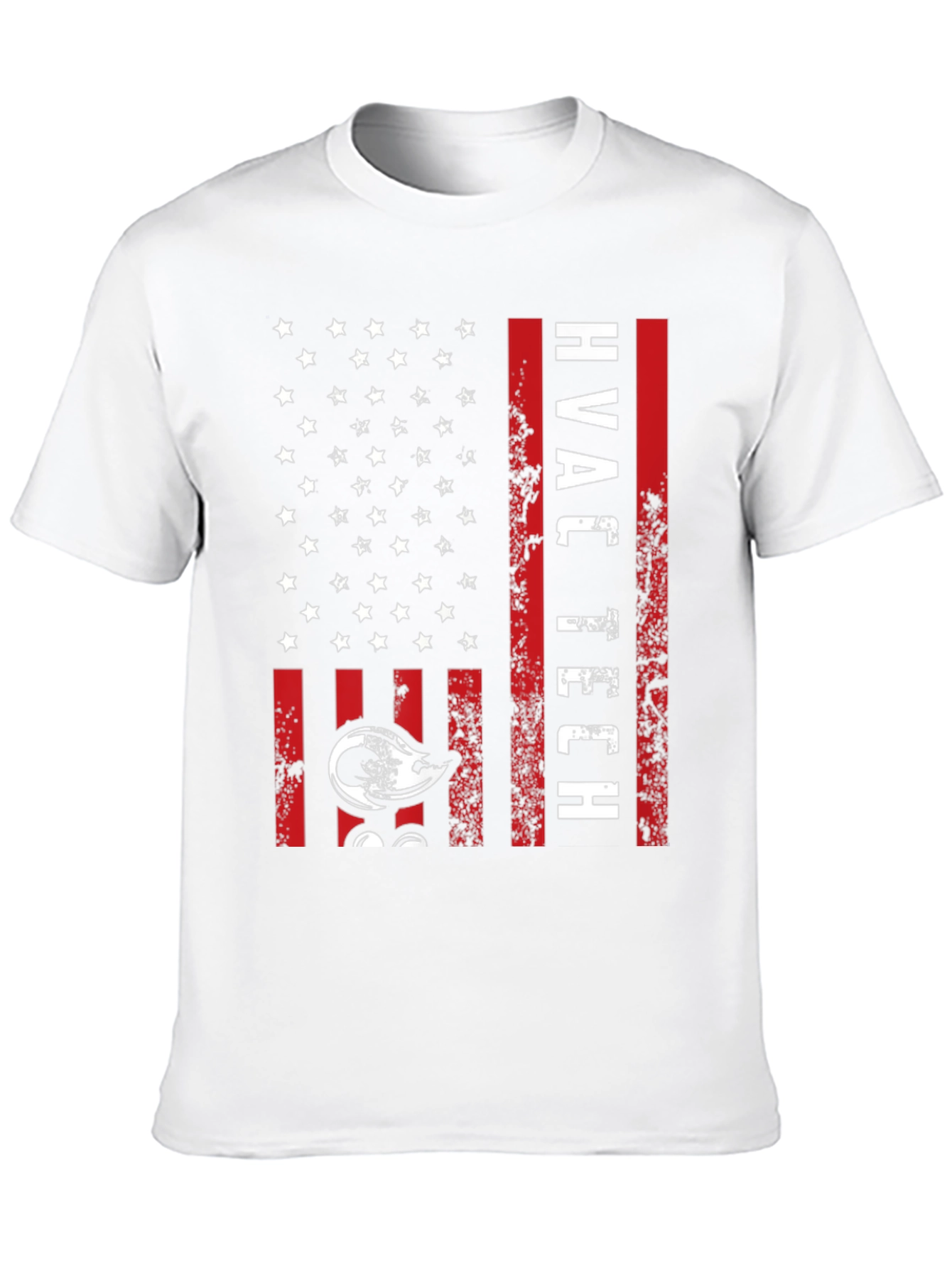 HVAC Tech American Flag Graphic T-Shirt
