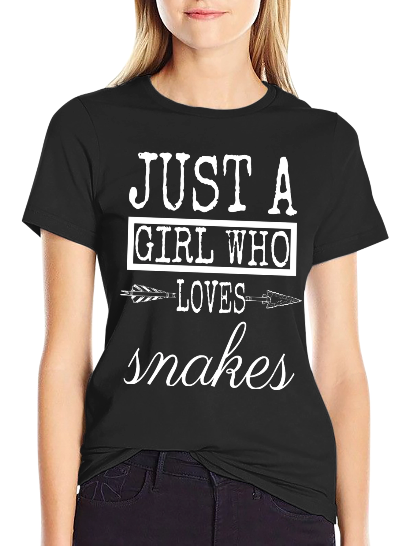 Just a Girl Who Loves Snakes Graphic Tee