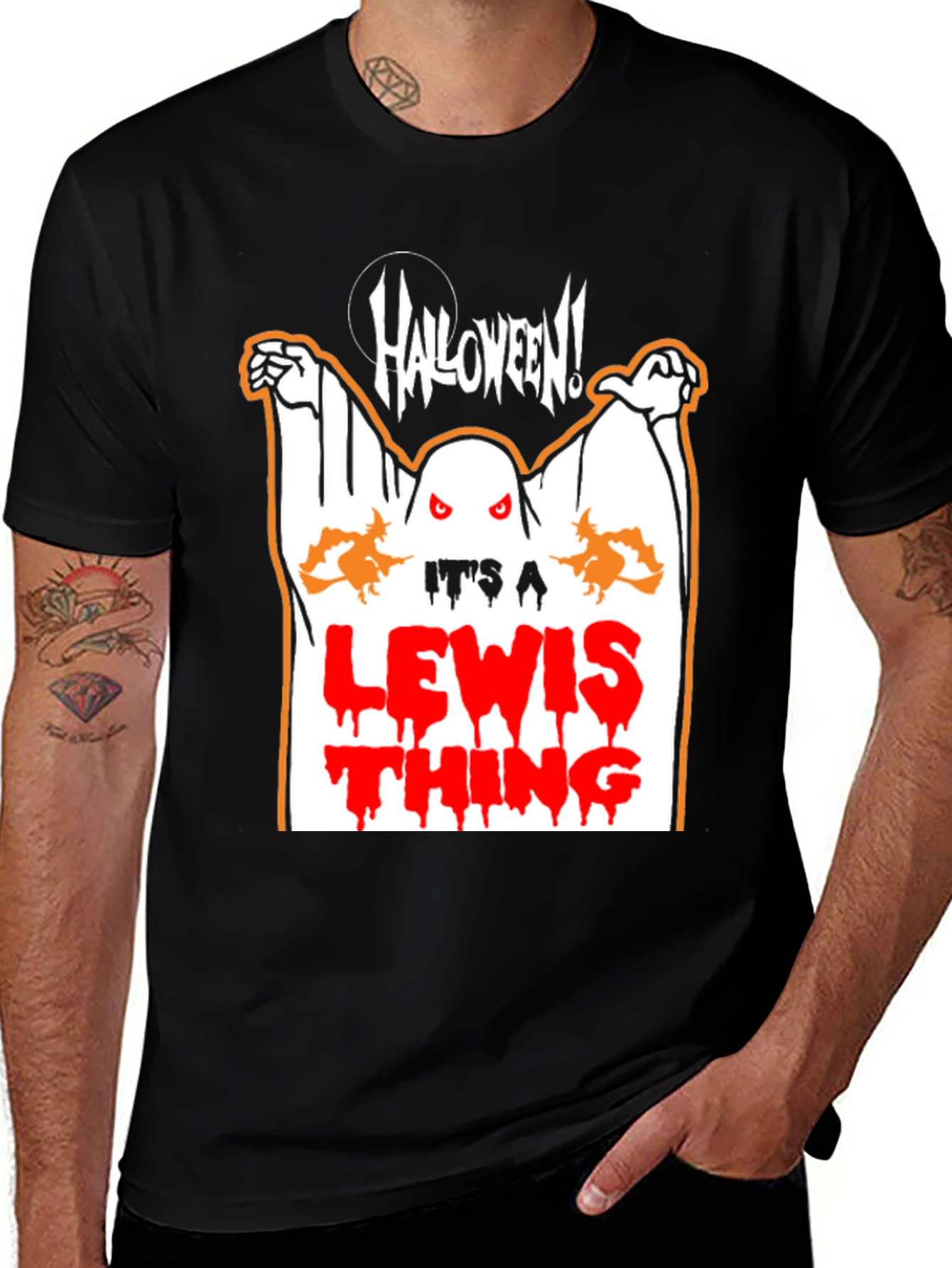 Halloween Ghost T-Shirt - Its A Lewis Thing!