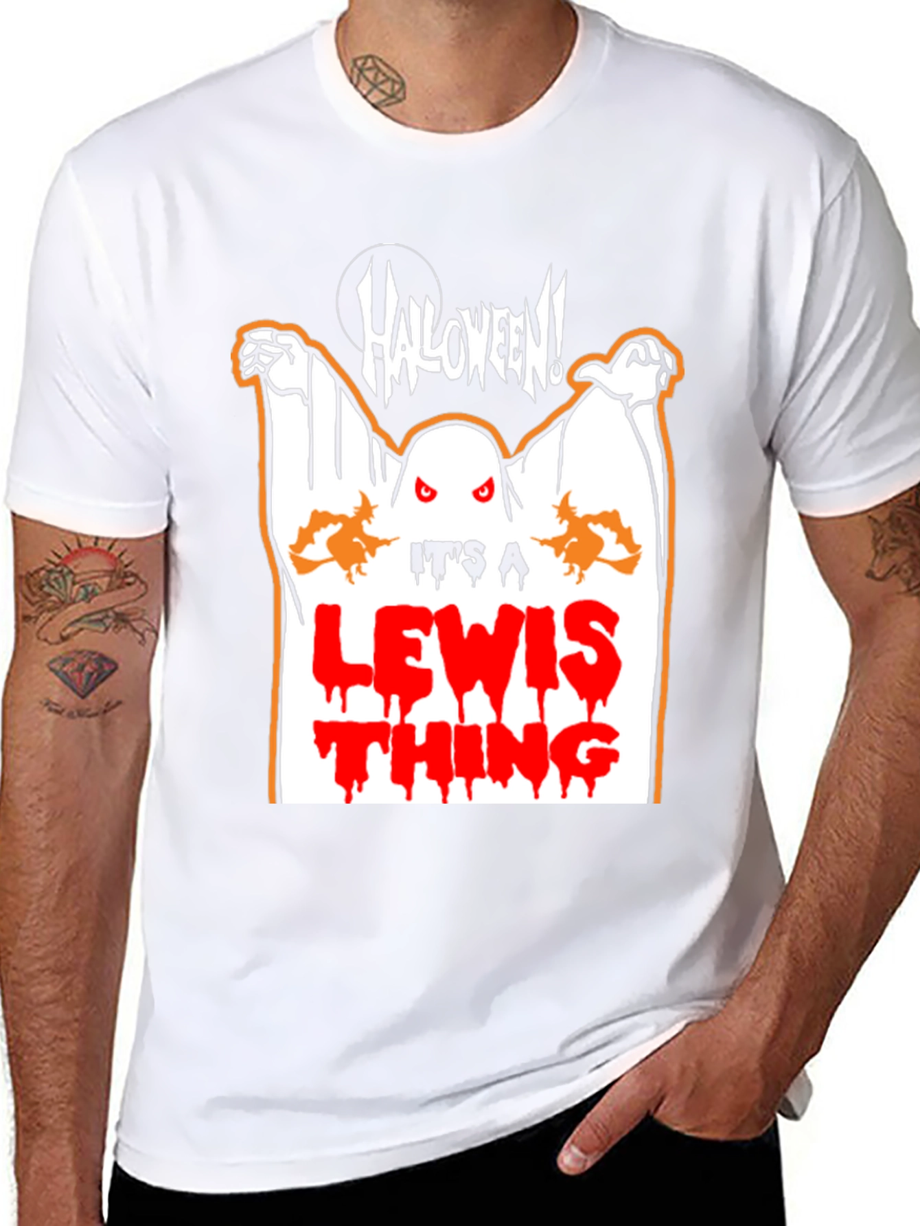 Halloween Ghost T-Shirt - Its A Lewis Thing!