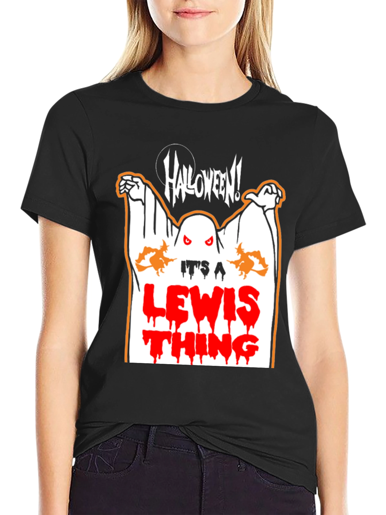 Halloween Ghost T-Shirt - Its A Lewis Thing!