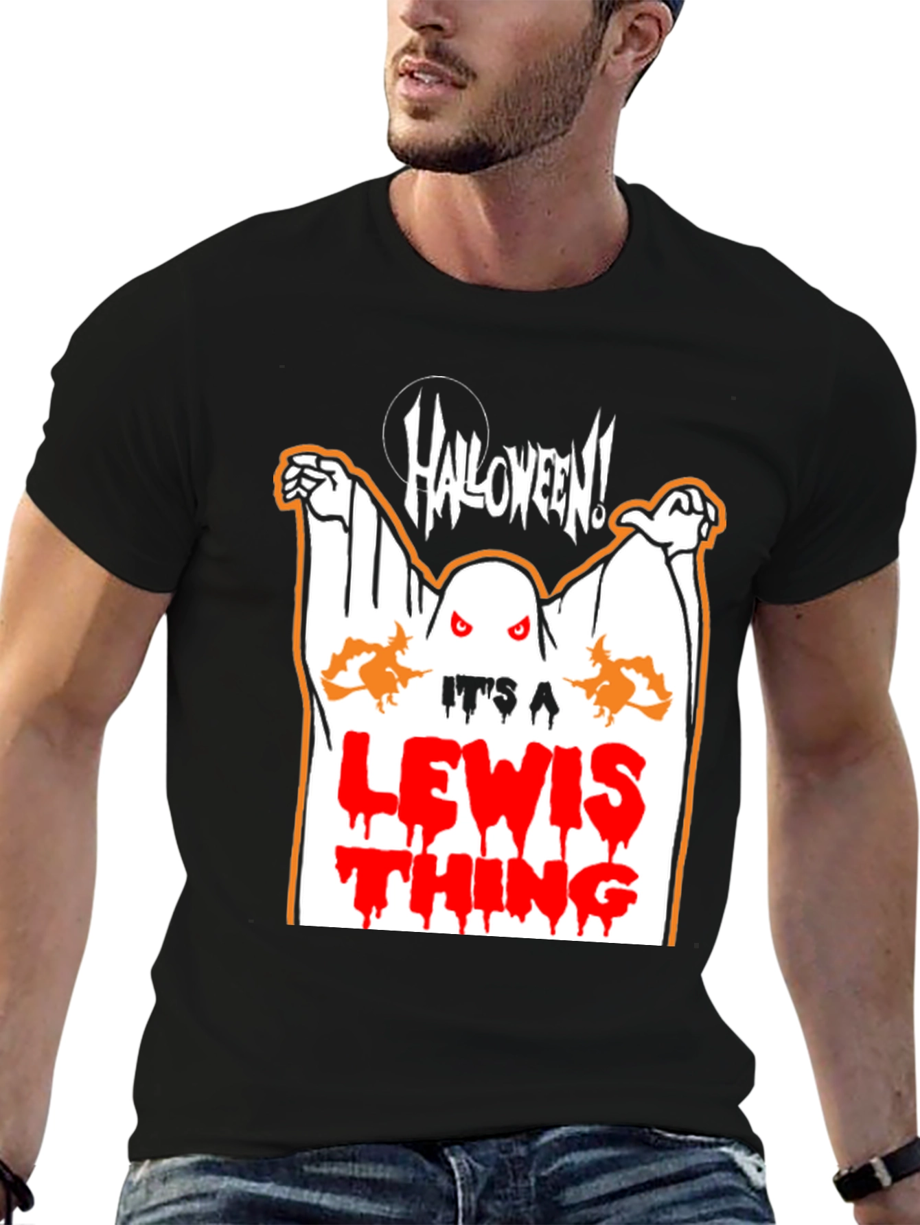 Halloween Ghost T-Shirt - Its A Lewis Thing!