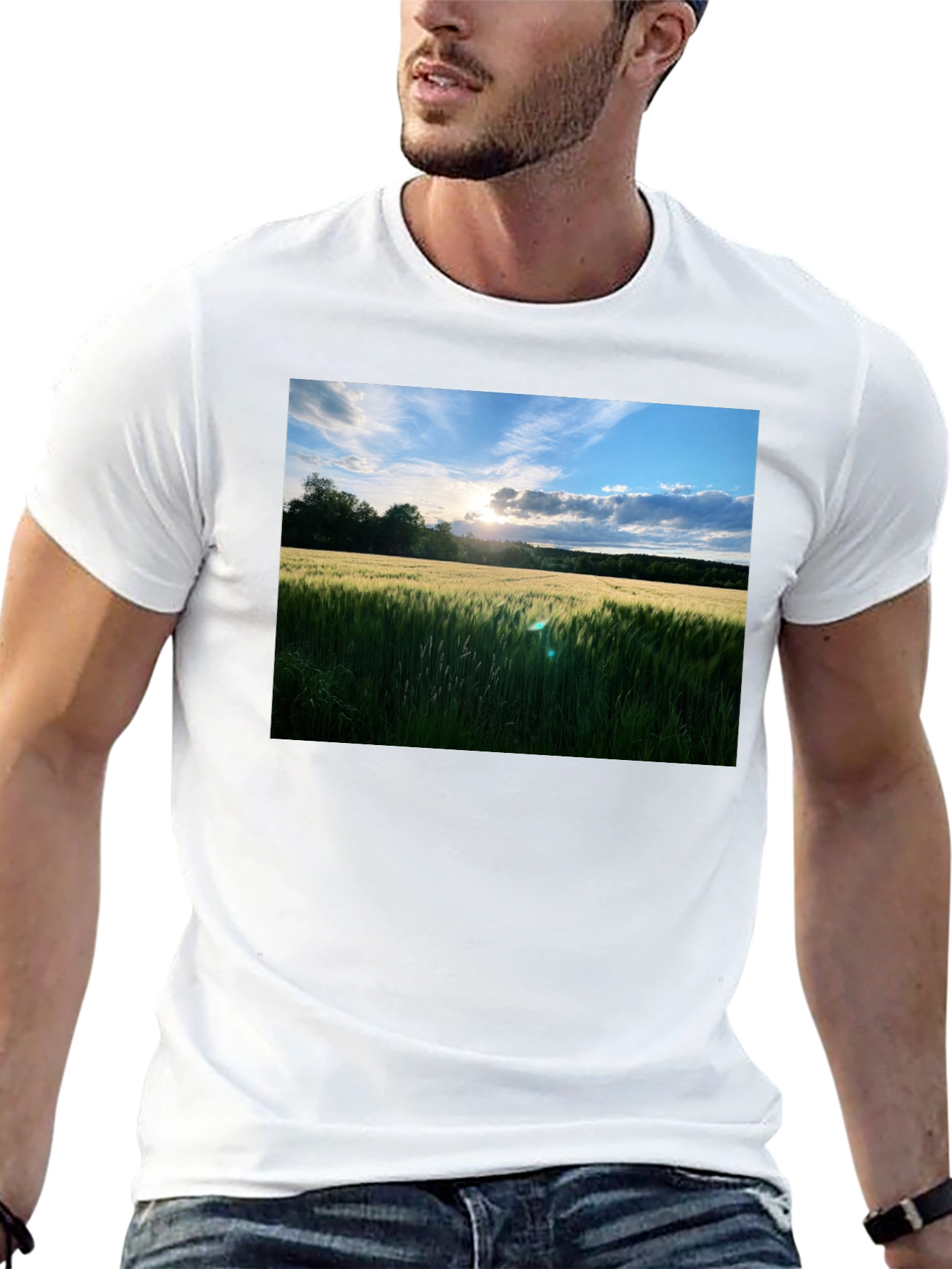 Wheat Field Sunset T-Shirt