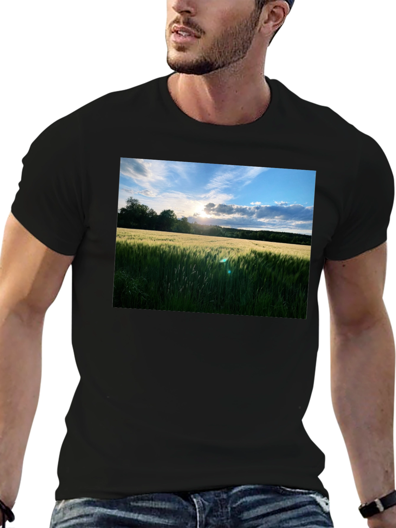 Wheat Field Sunset T-Shirt