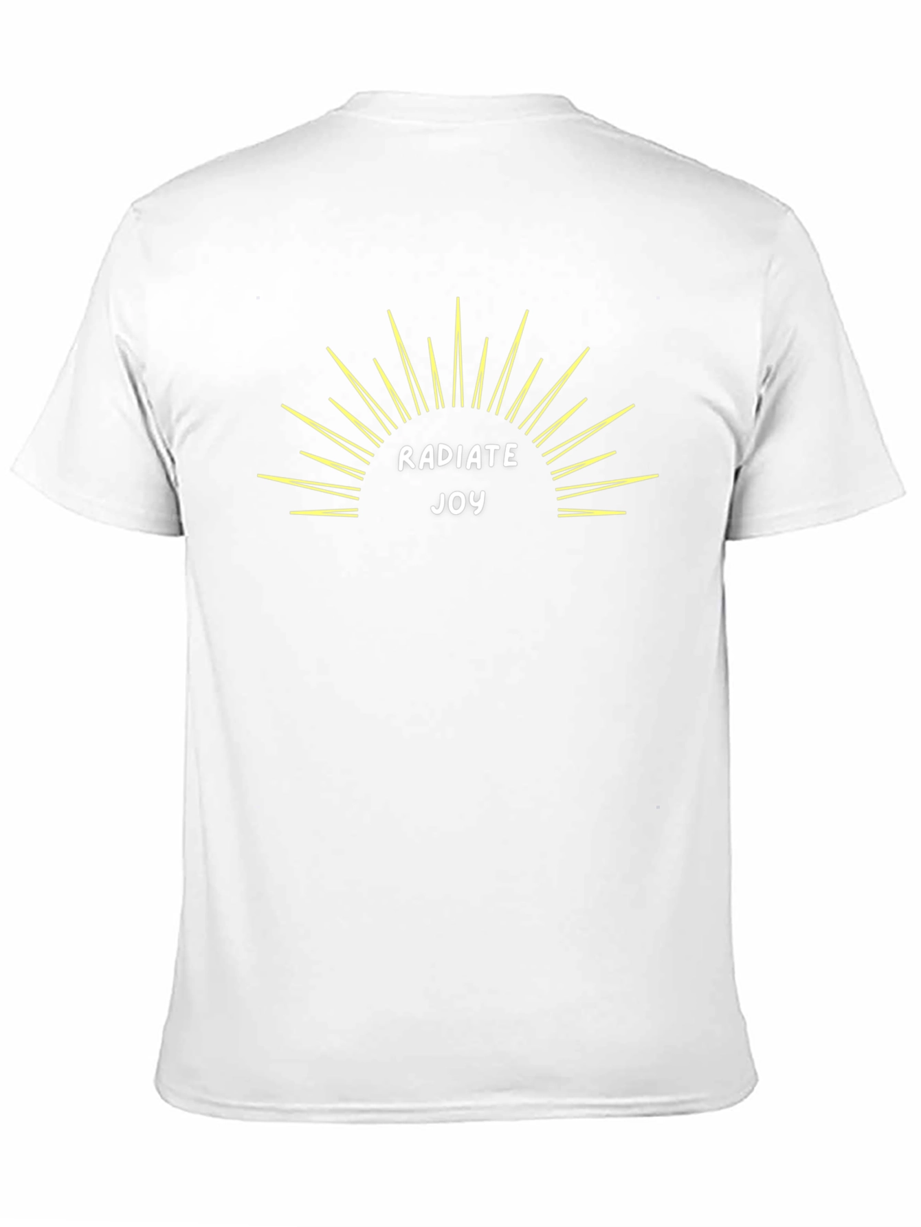 Radiate Joy Graphic Tee - Black Cotton T-Shirt