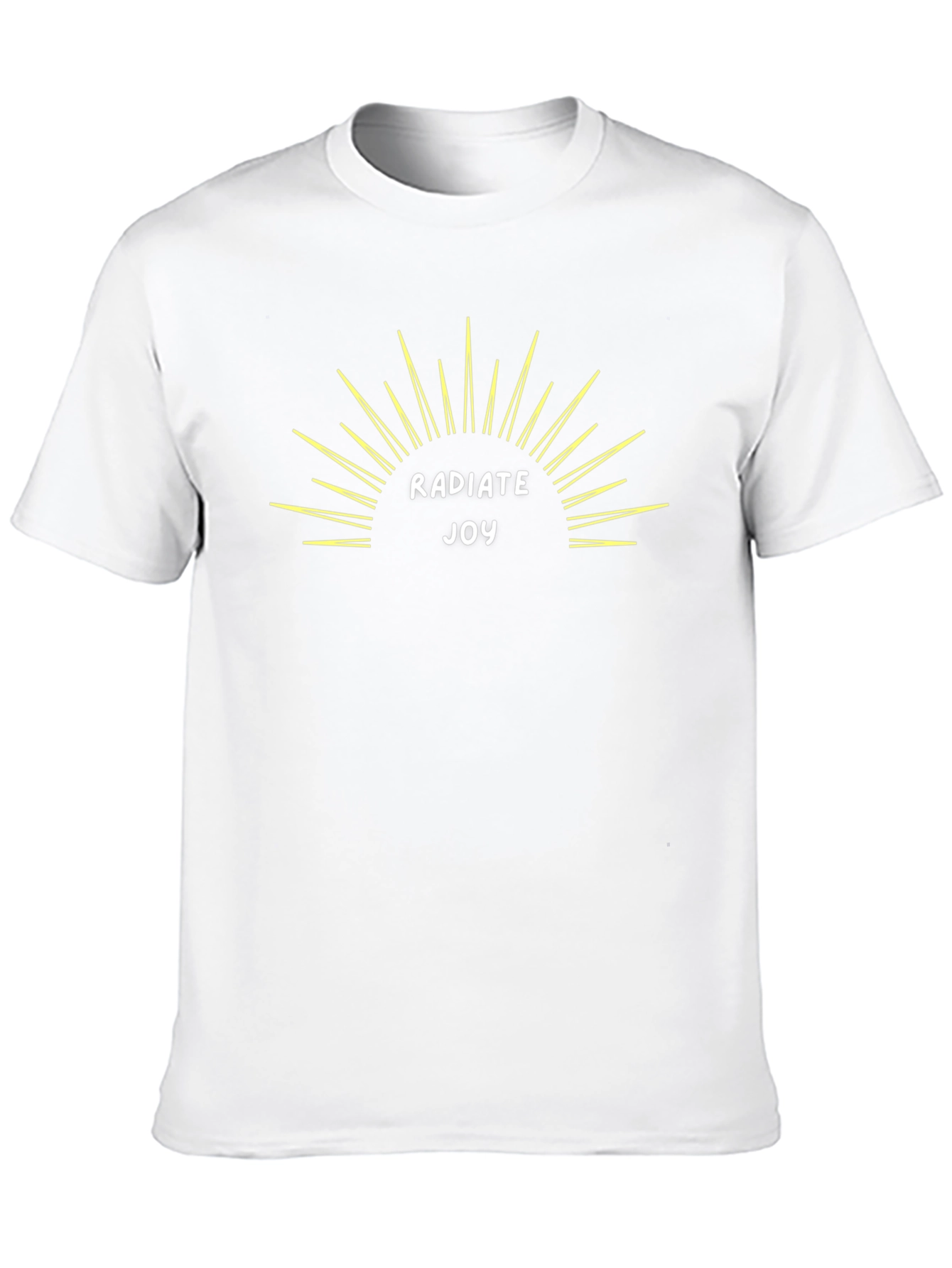 Radiate Joy Graphic Tee - Black Cotton T-Shirt