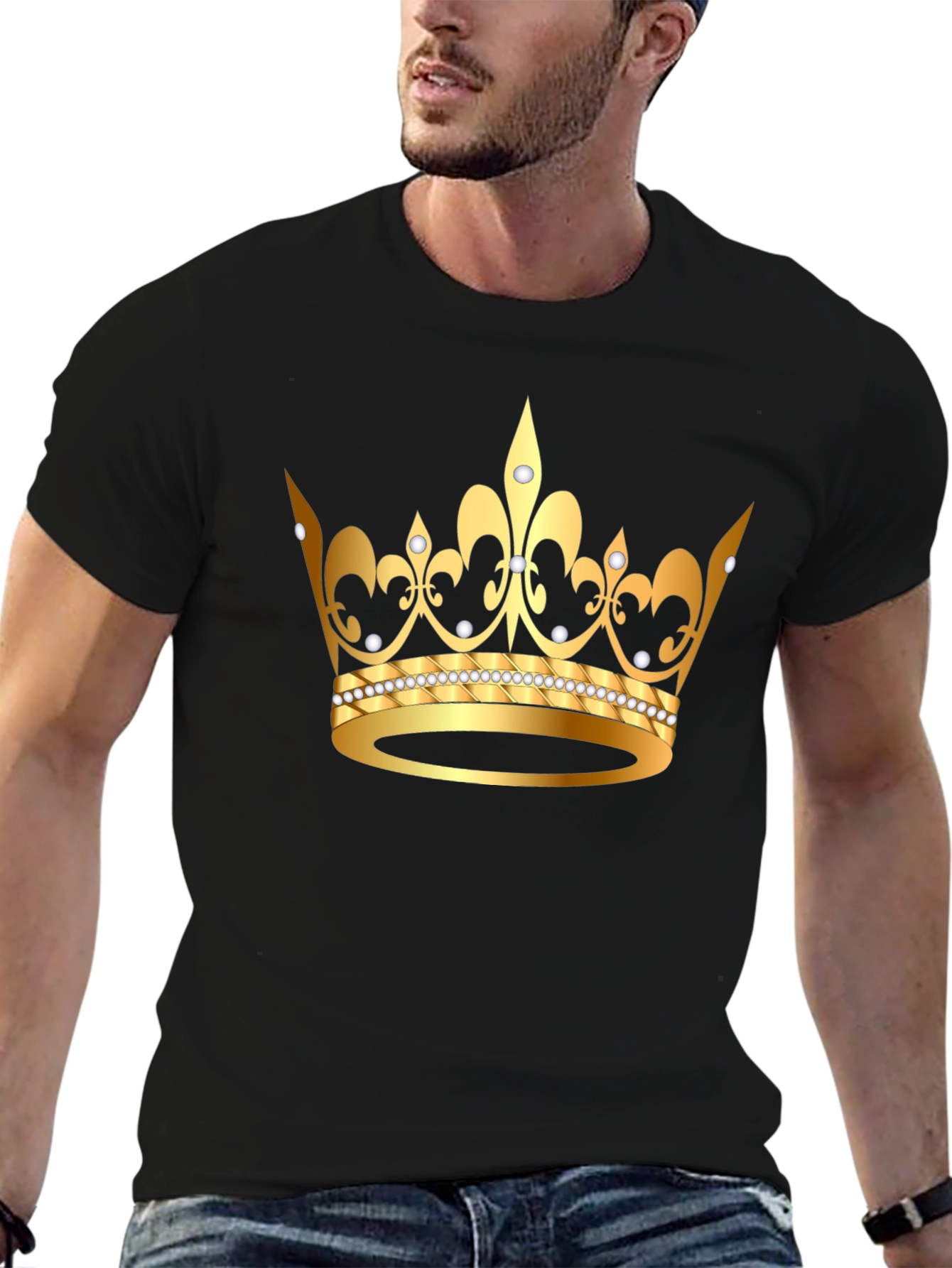 Gold Crown Graphic Tee - King/Queen Style