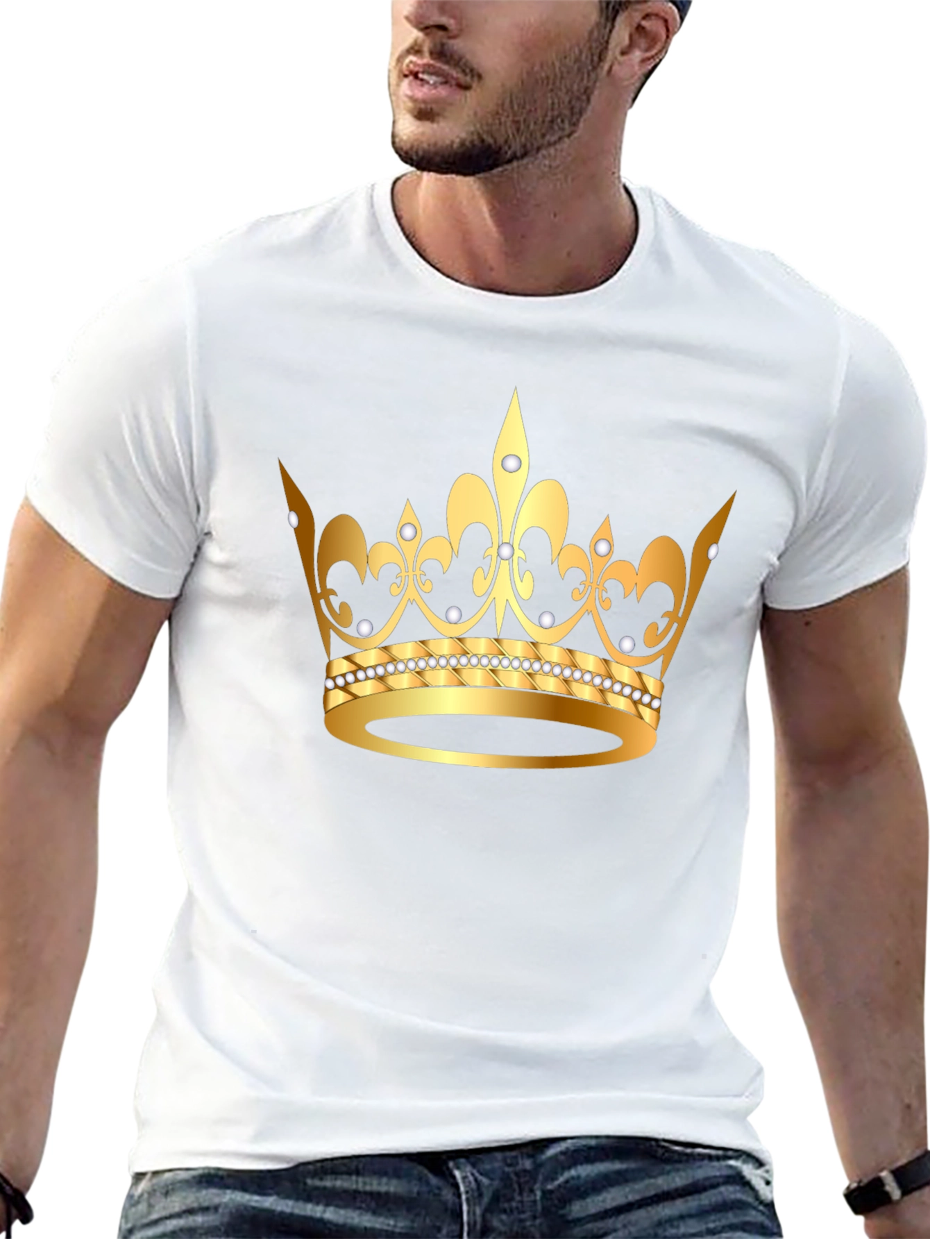 Gold Crown Graphic Tee - King/Queen Style