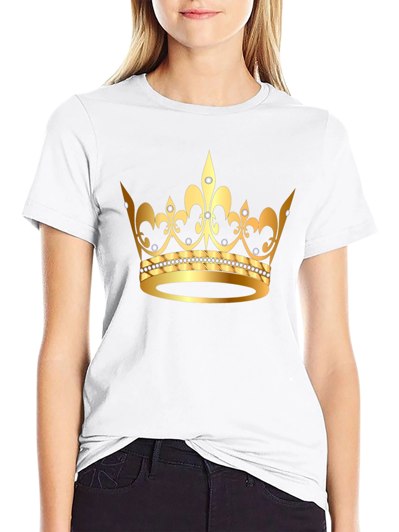 Gold Crown Graphic Tee - King/Queen Style