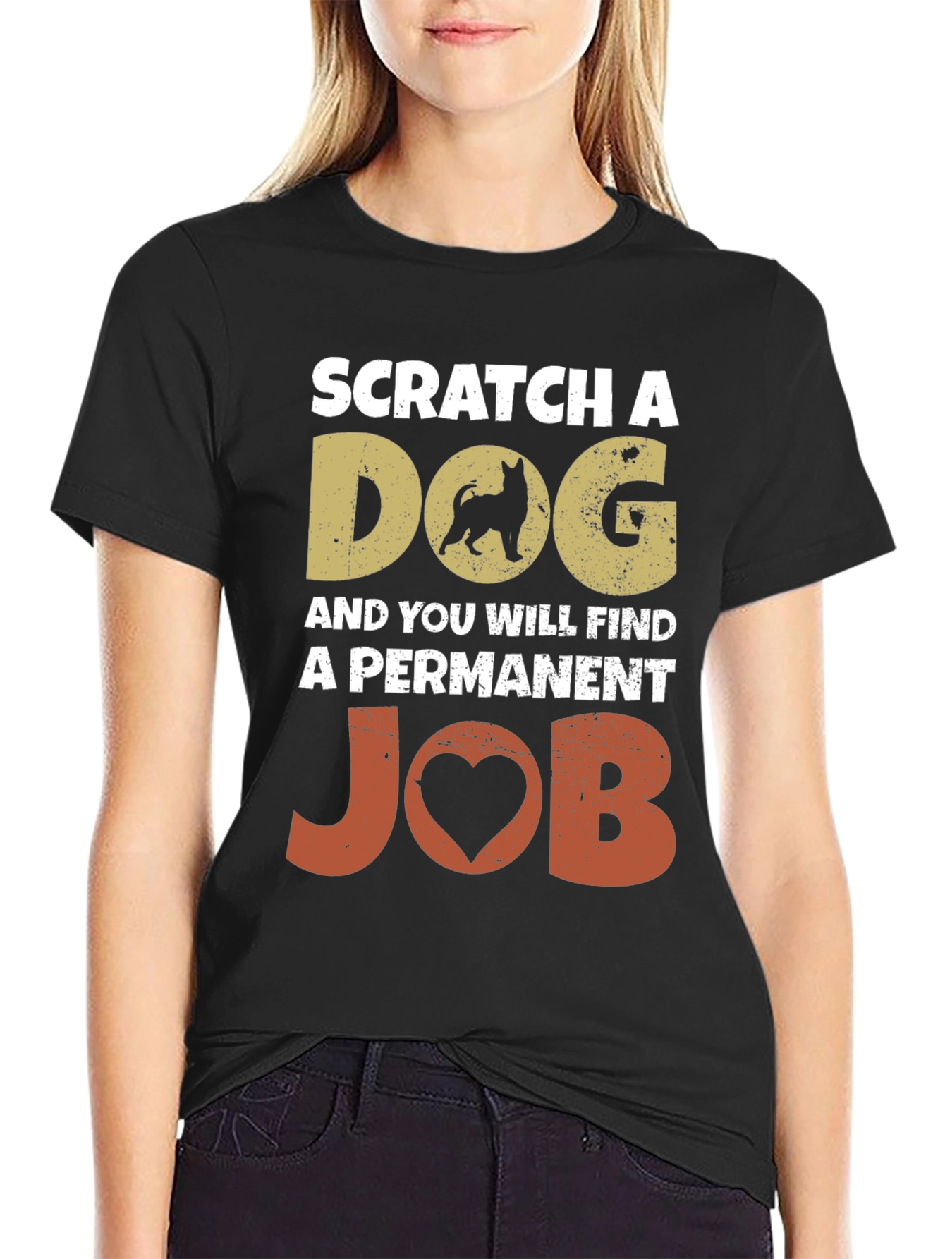 Scratch a Dog Permanent Job Graphic Tee