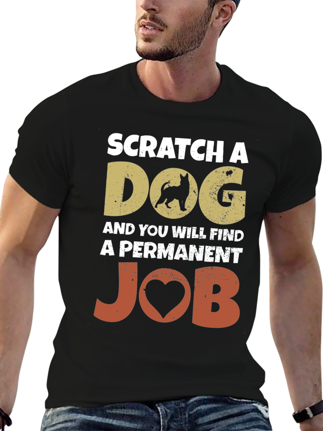 Scratch a Dog Permanent Job Graphic Tee