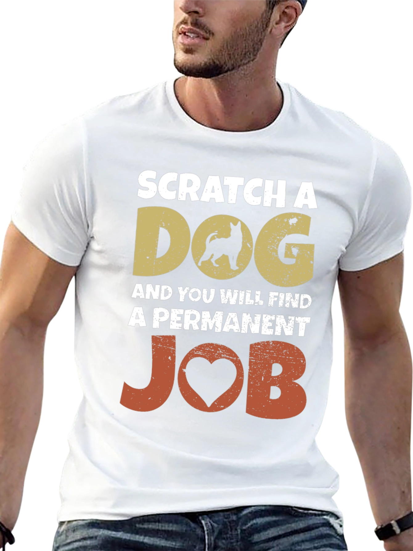 Scratch a Dog Permanent Job Graphic Tee