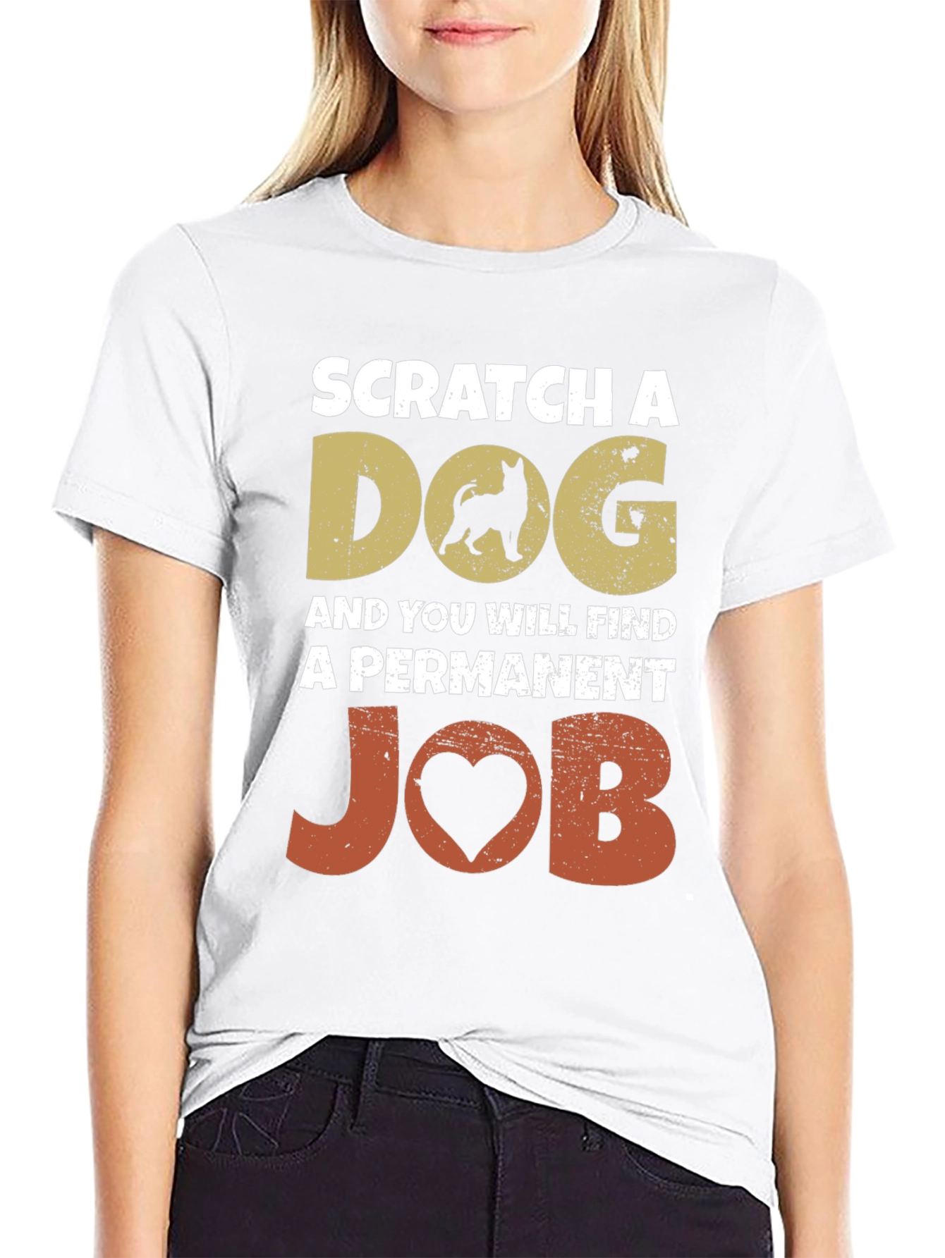Scratch a Dog Permanent Job Graphic Tee