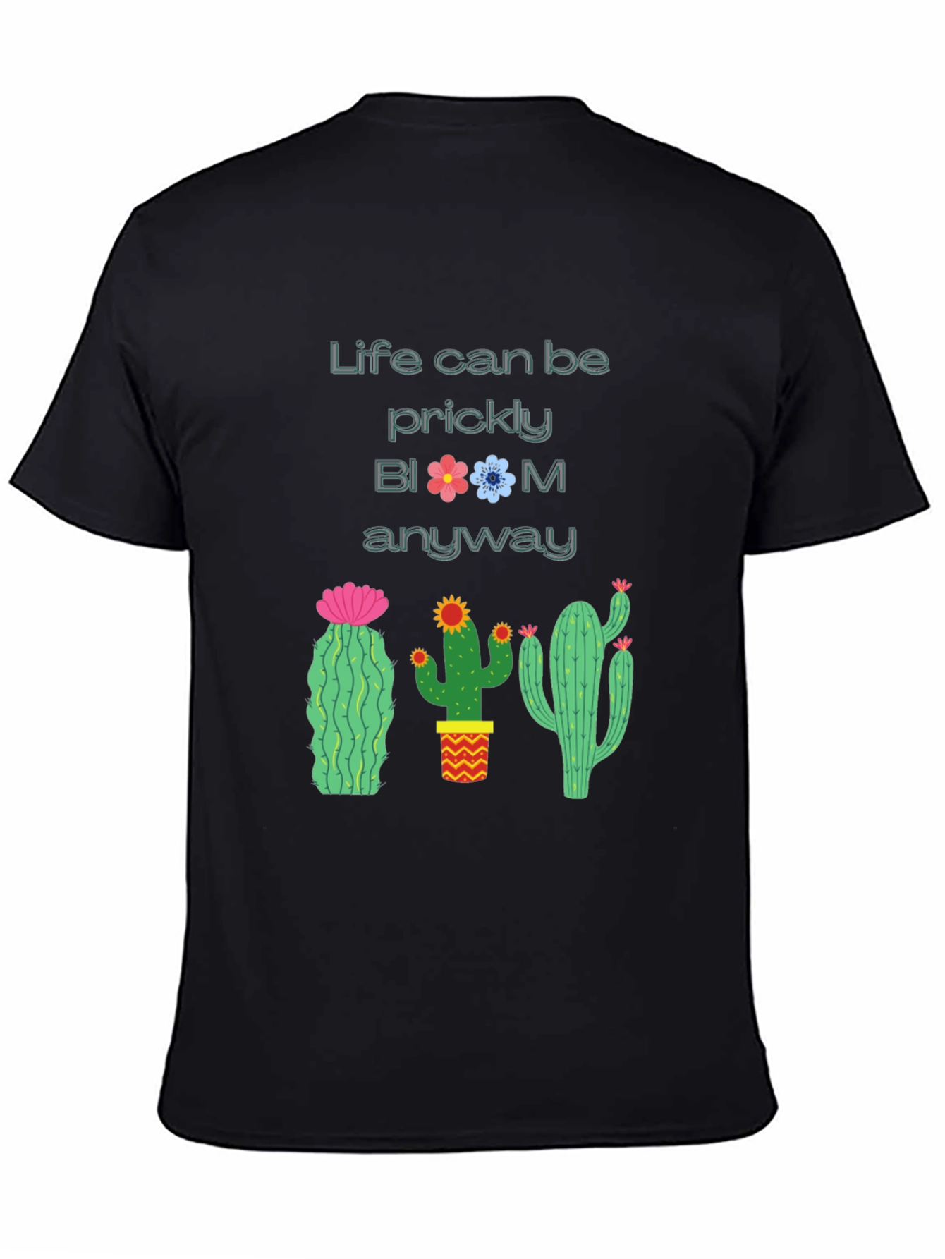 Prickly Bloom Cactus Graphic T-Shirt
