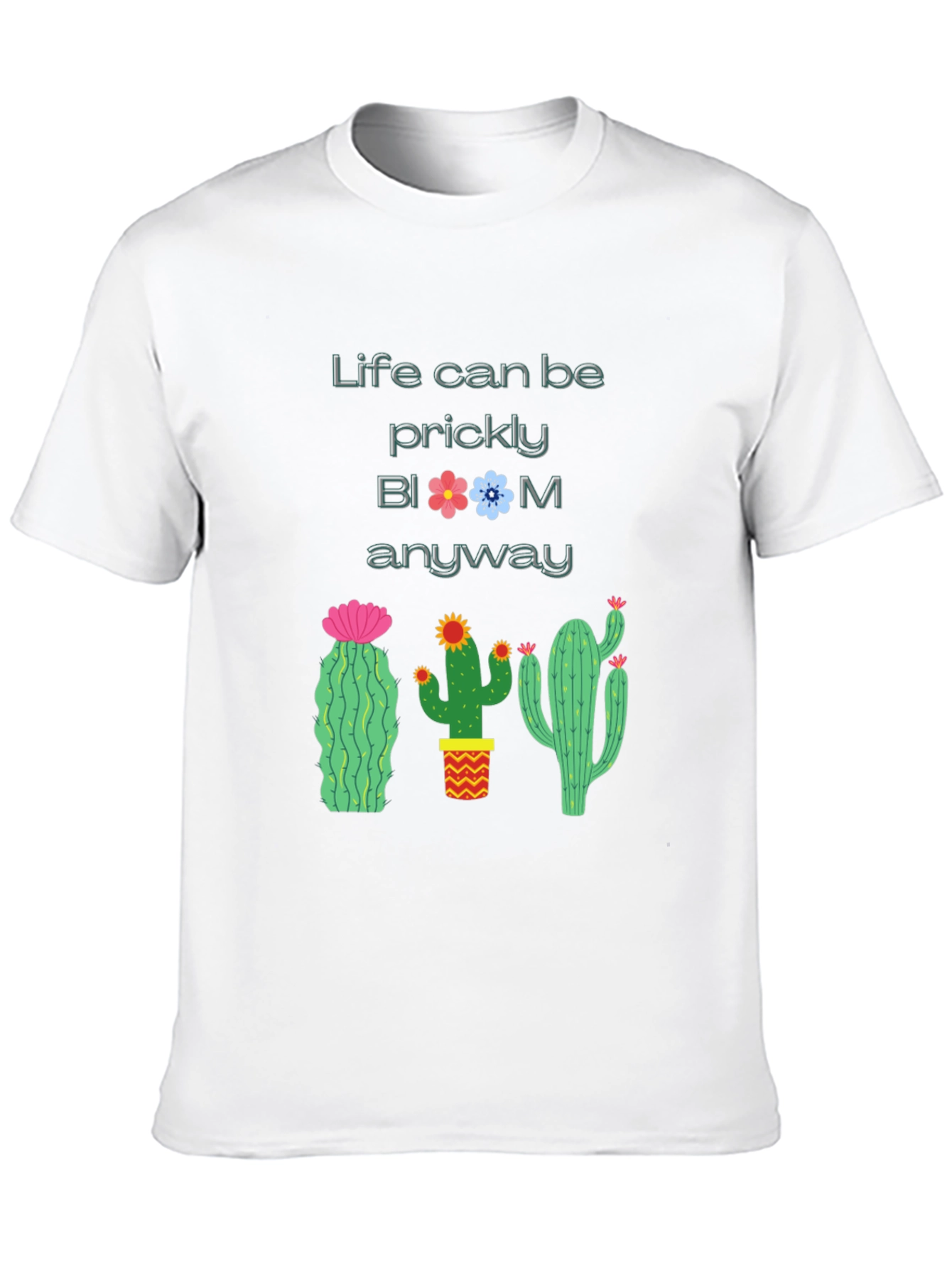 Prickly Bloom Cactus Graphic T-Shirt