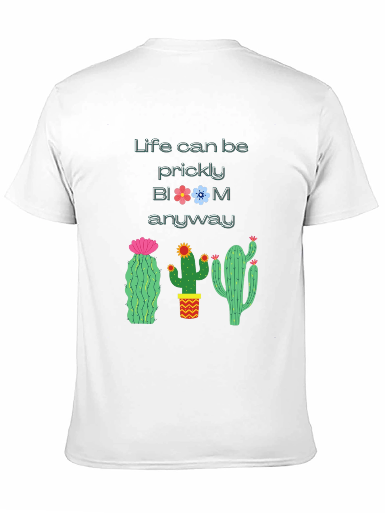 Prickly Bloom Cactus Graphic T-Shirt