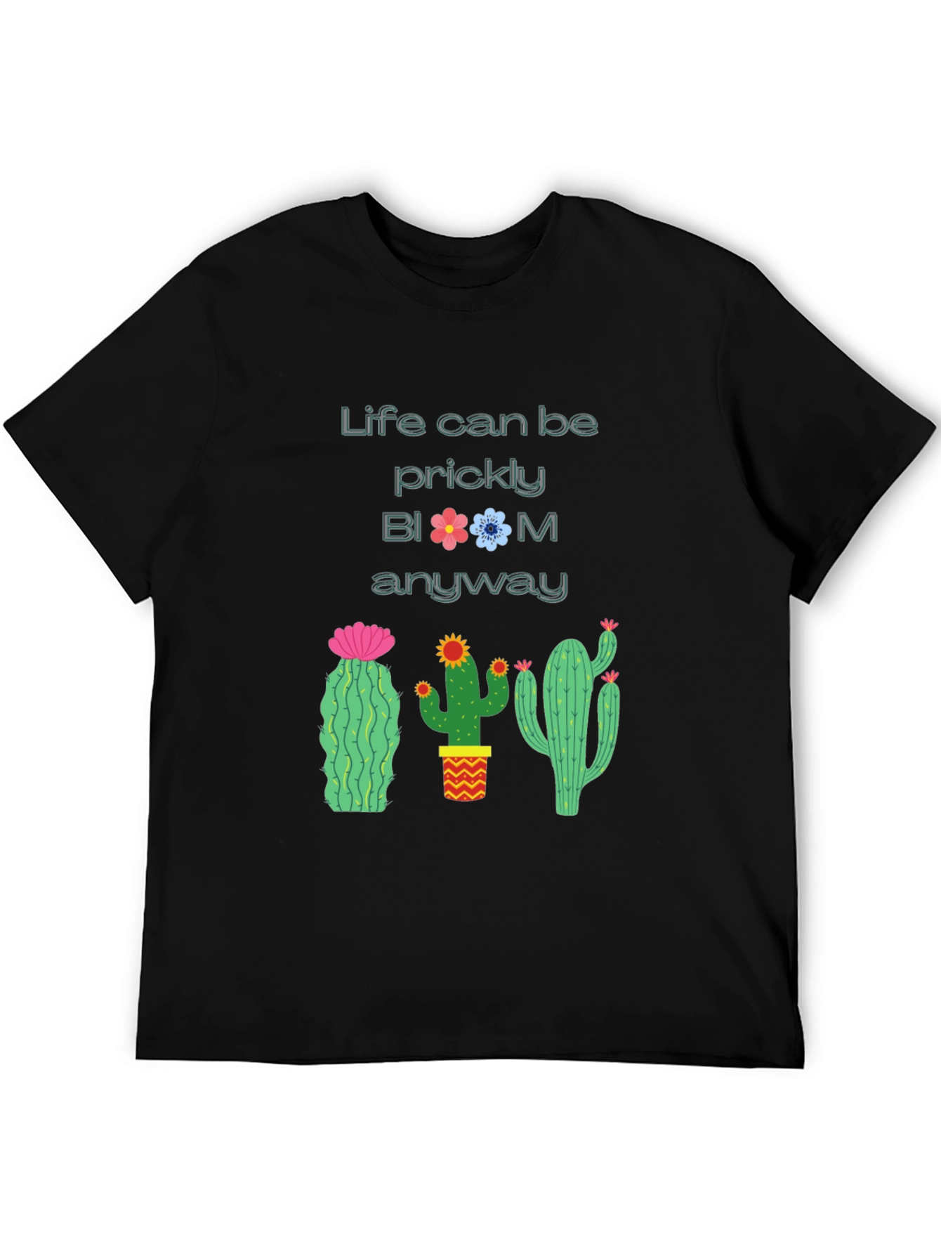 Prickly Bloom Cactus Graphic T-Shirt