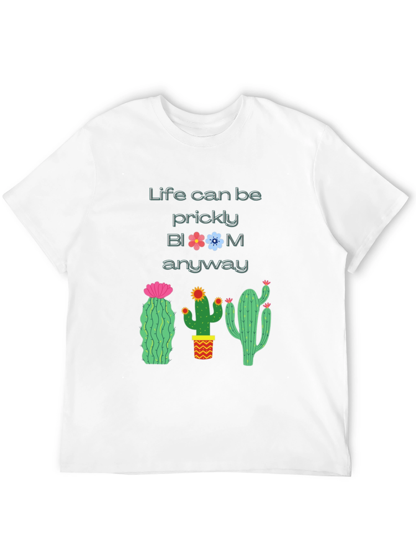 Prickly Bloom Cactus Graphic T-Shirt