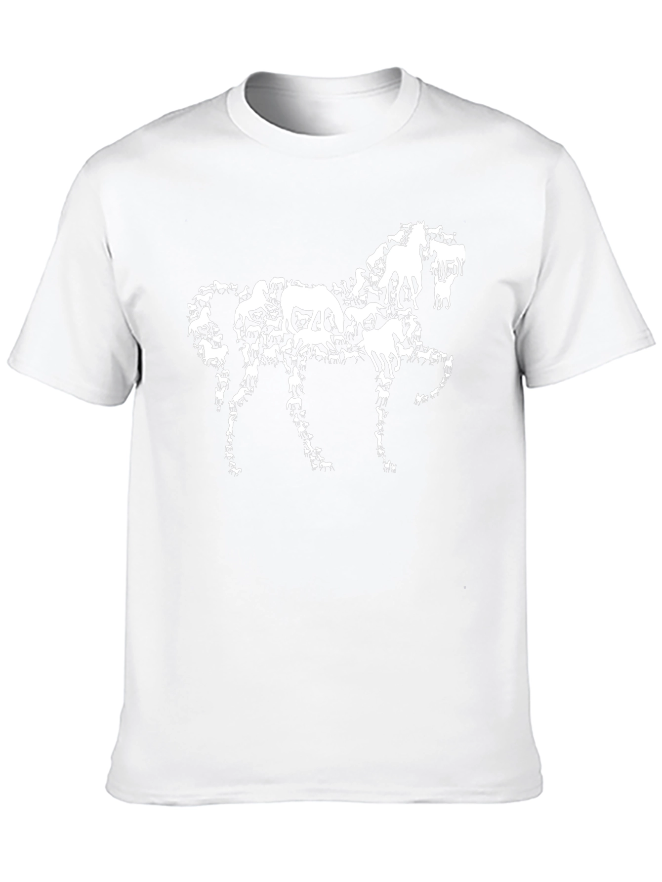 Horse Silhouette Black T-Shirt